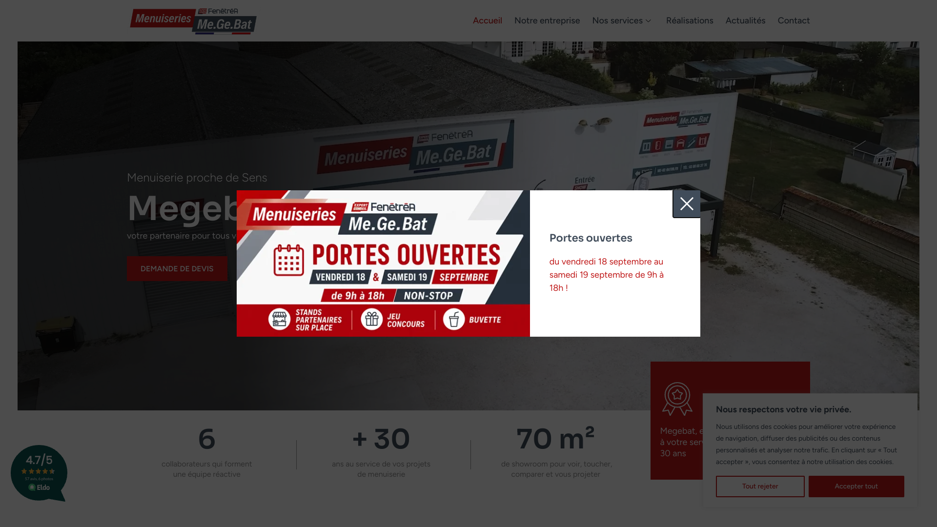 Aperçu du site