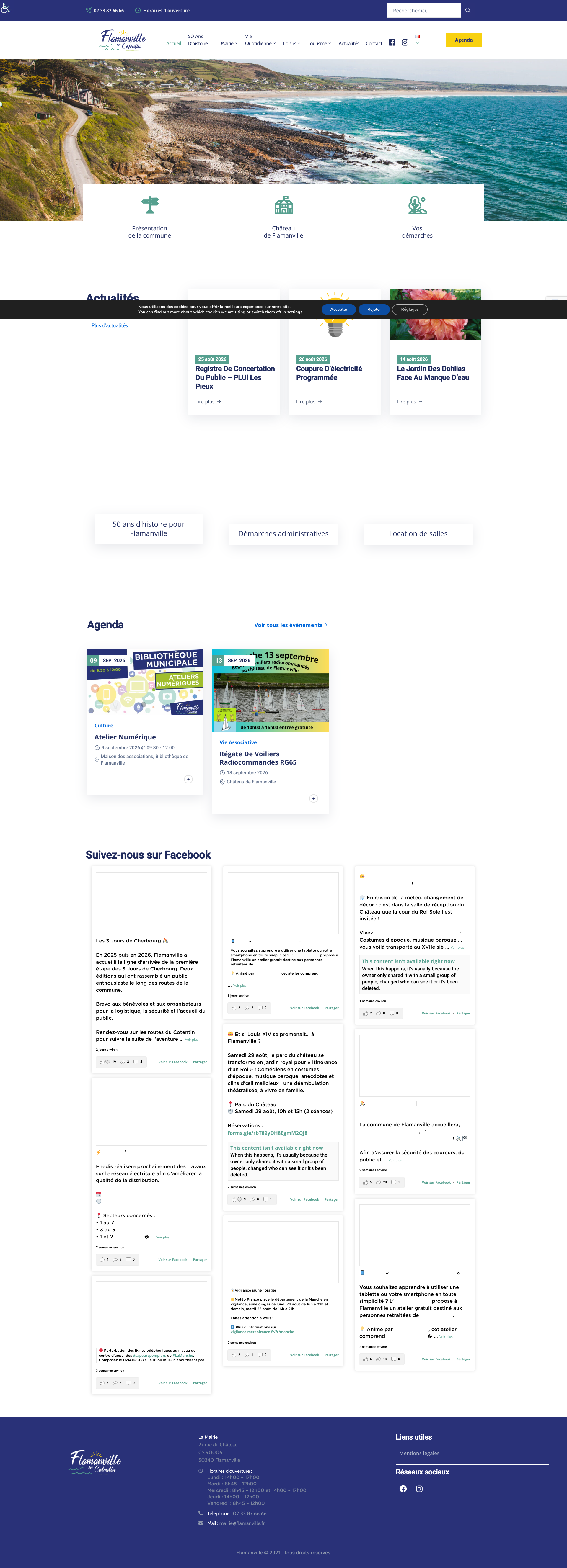 Aperçu du site
