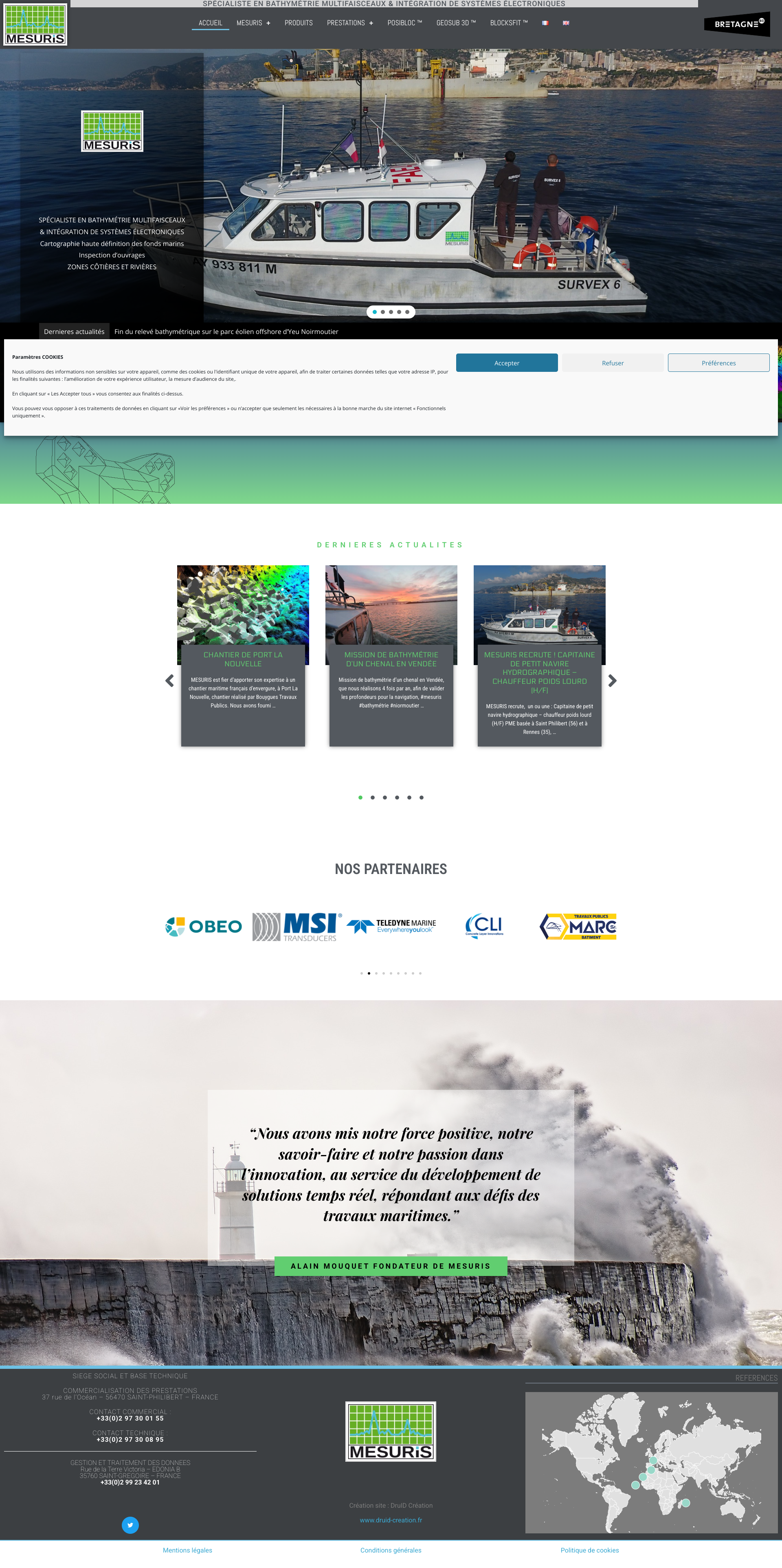 Aperçu du site