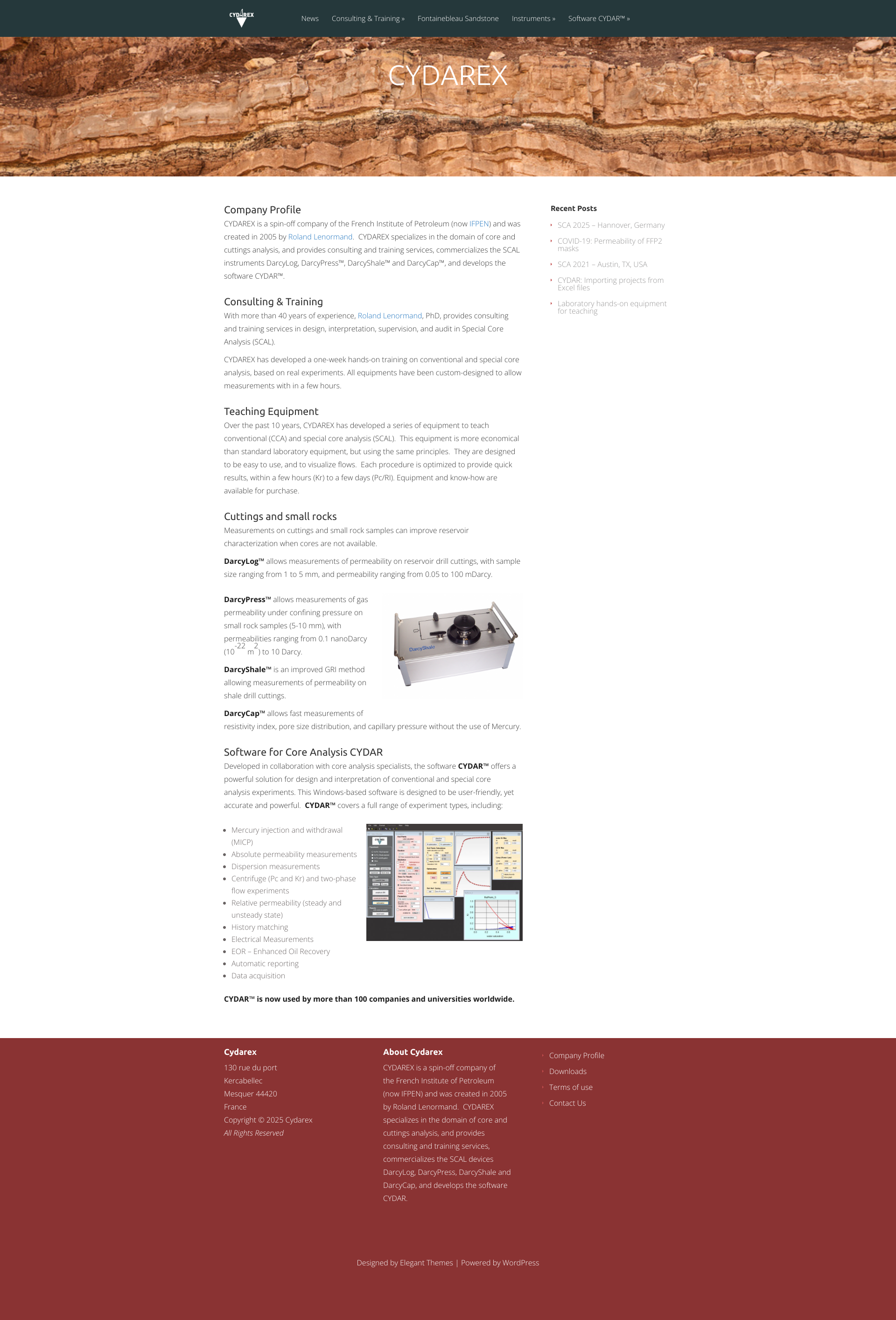 Aperçu du site