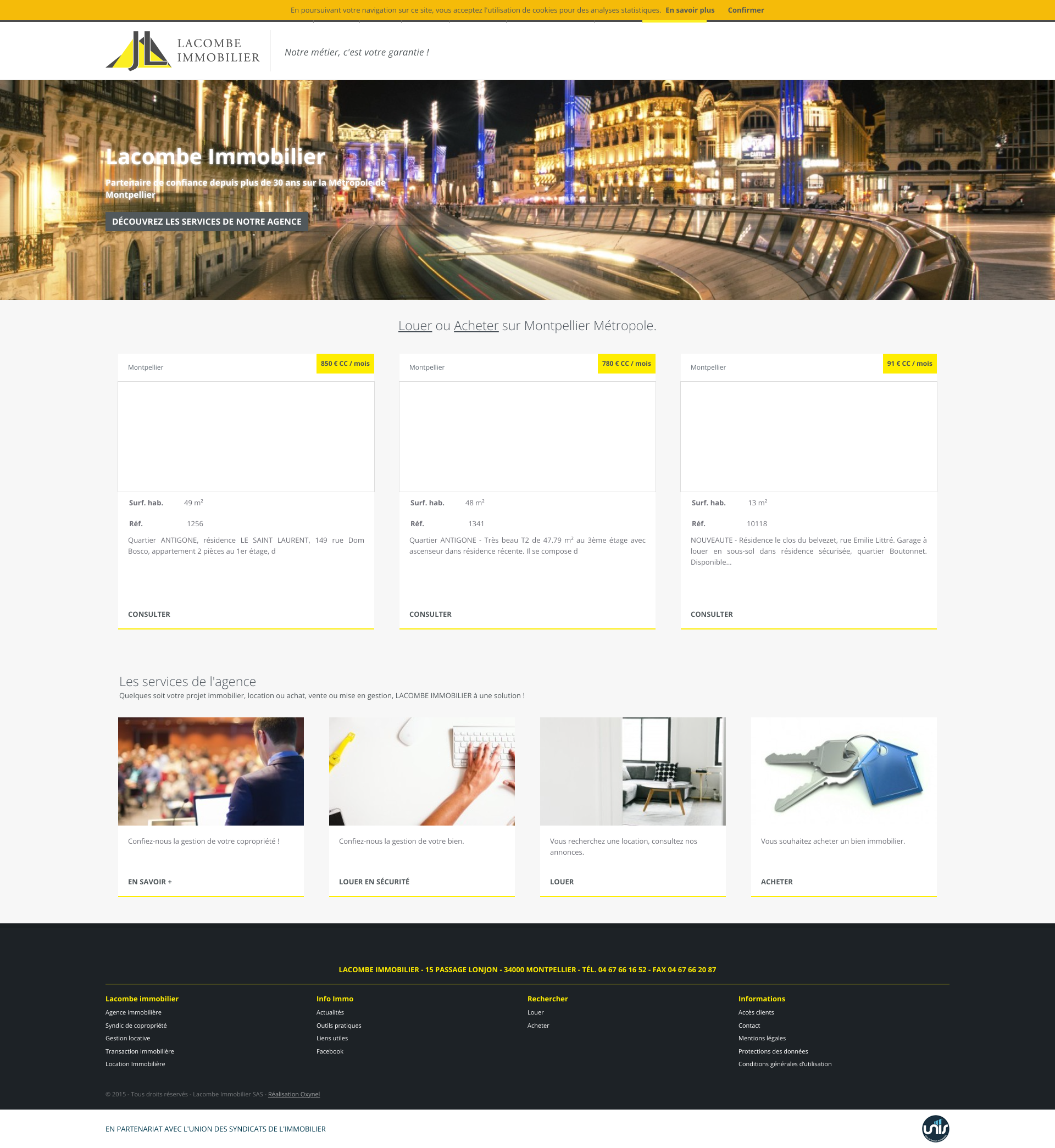 Aperçu du site
