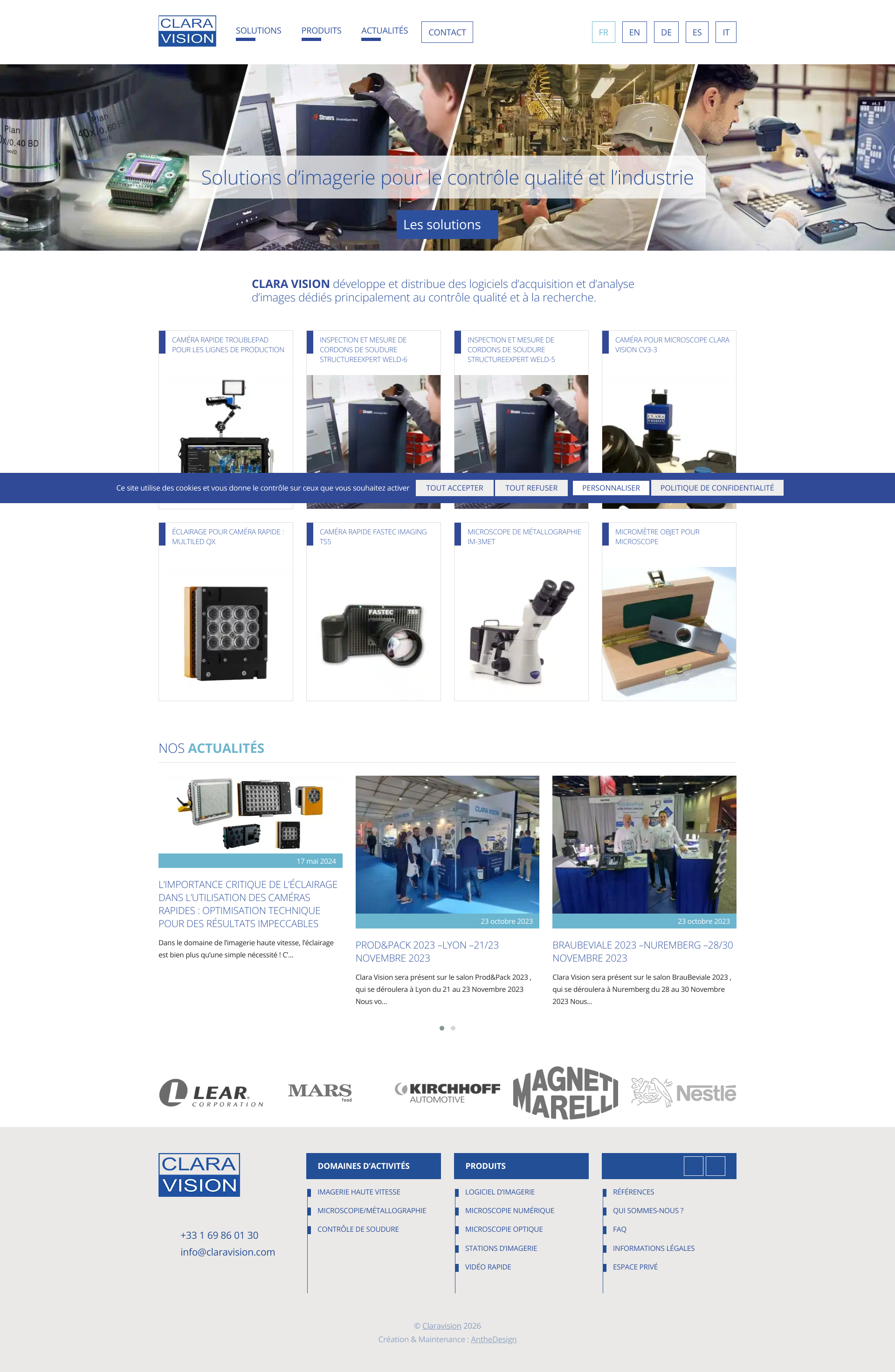 Aperçu du site