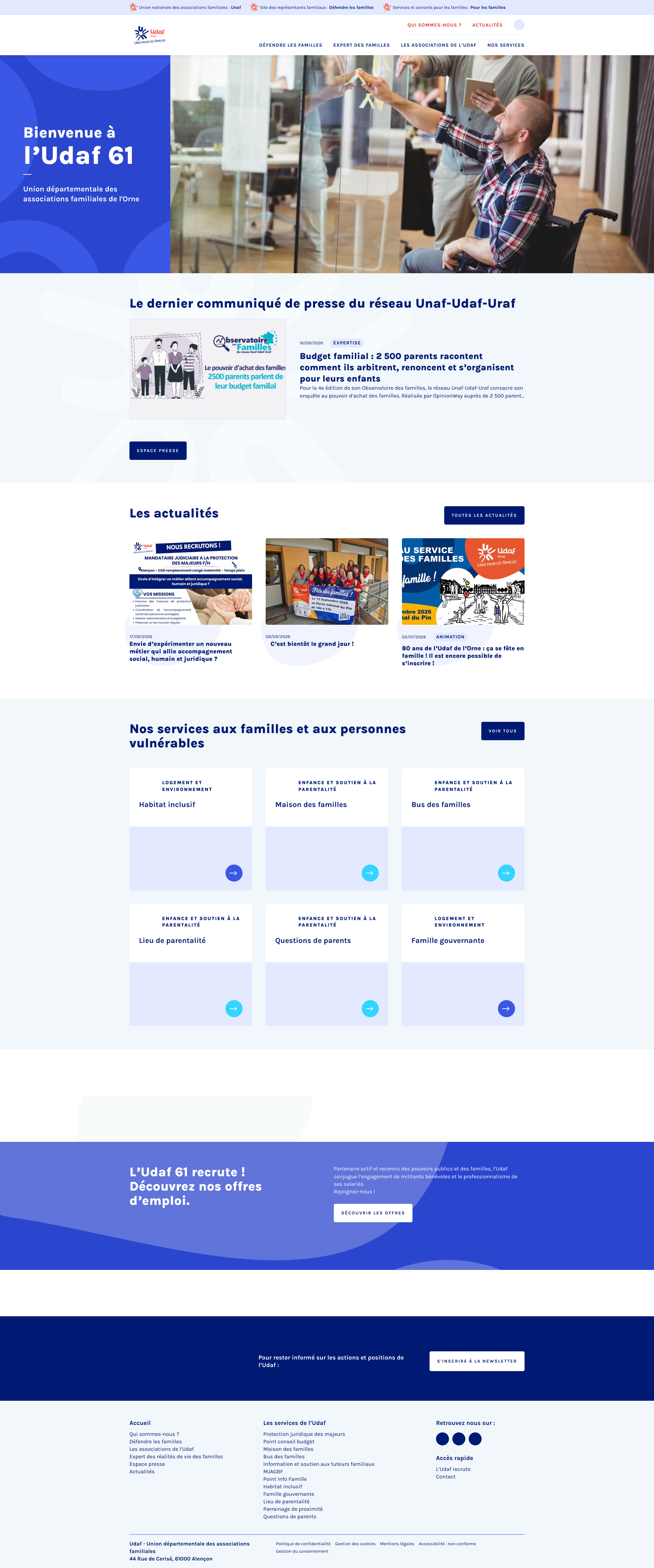 Aperçu du site