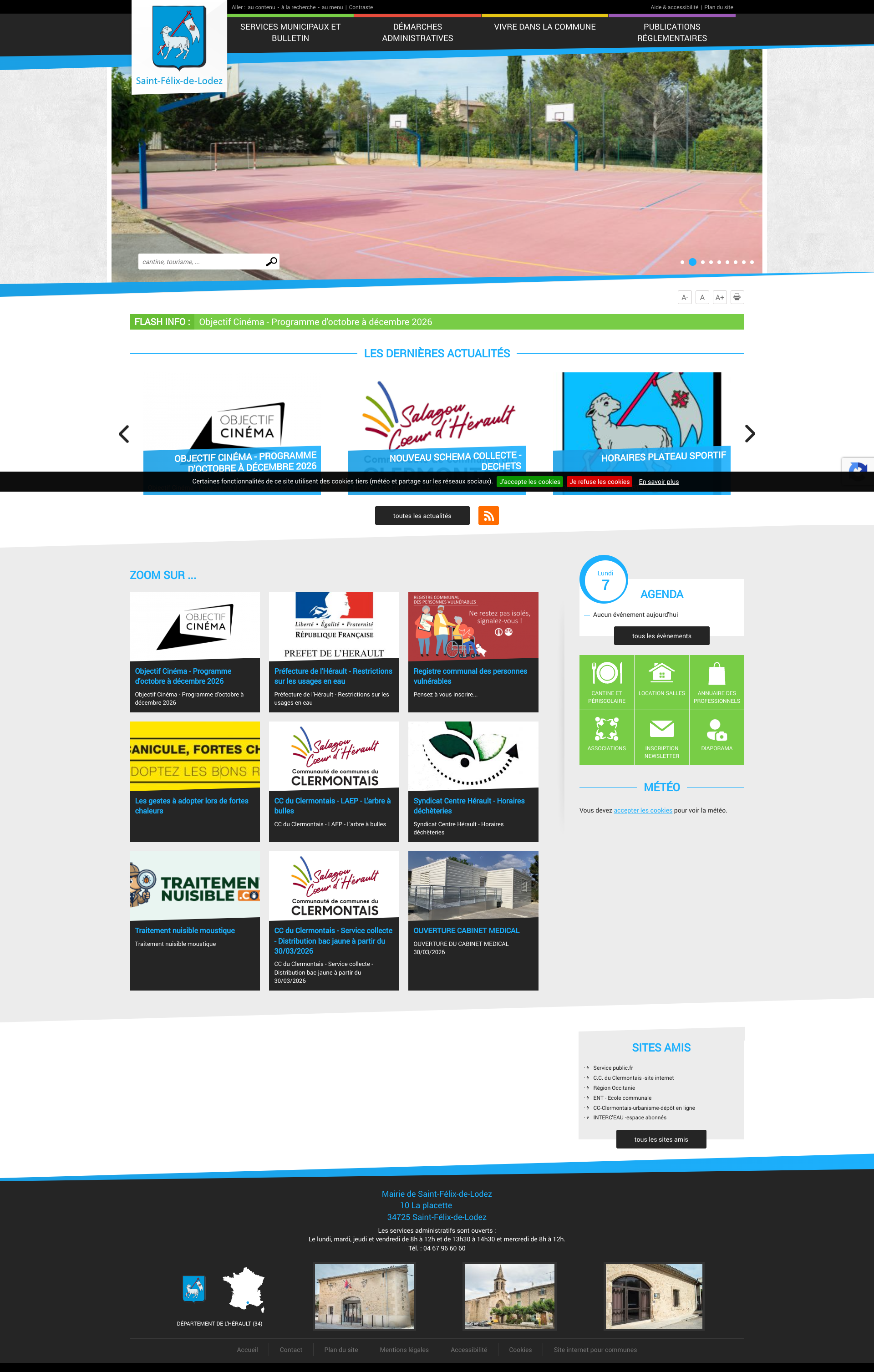 Aperçu du site