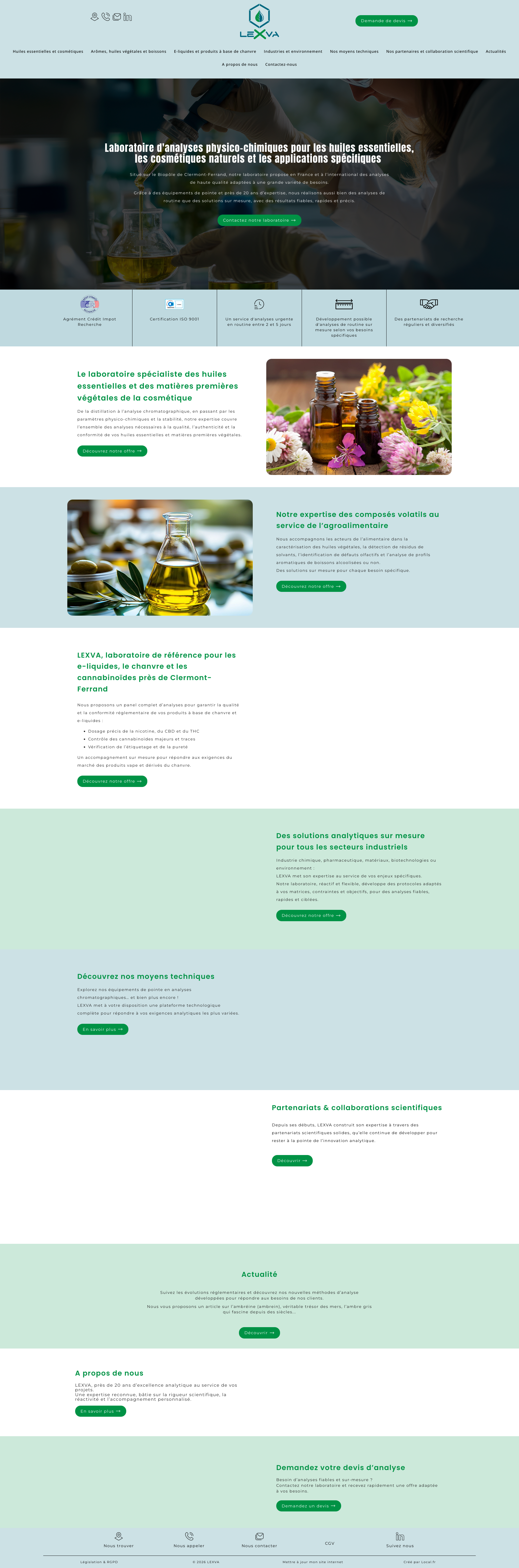 Aperçu du site