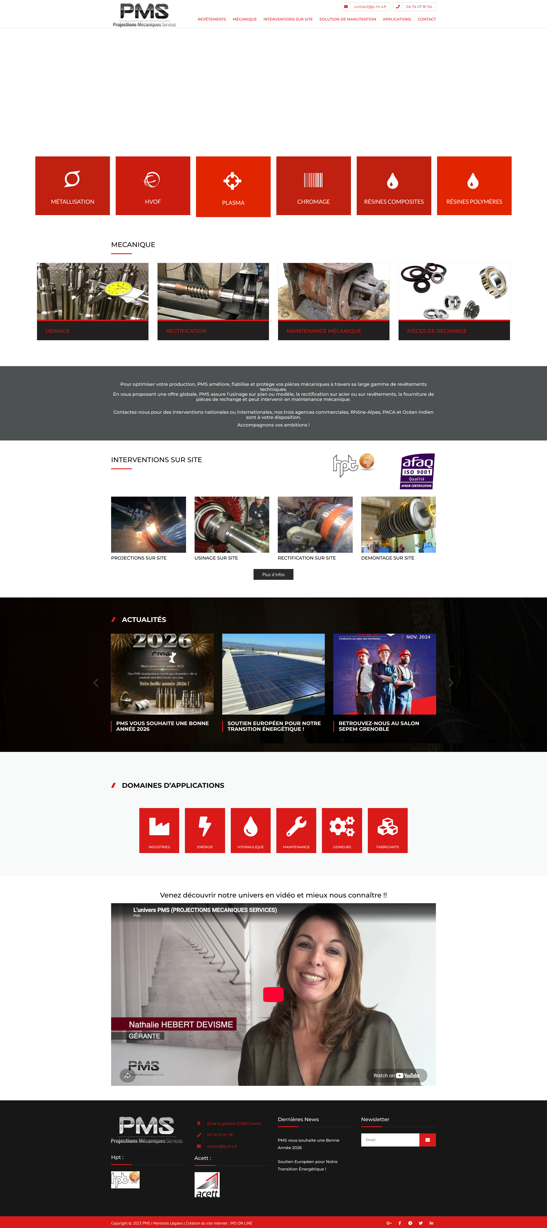 Aperçu du site