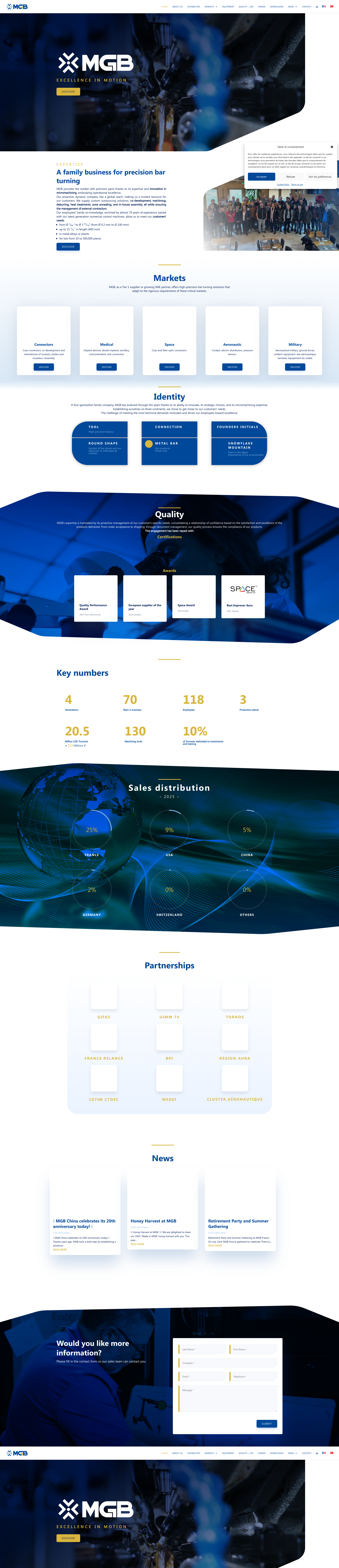 Aperçu du site