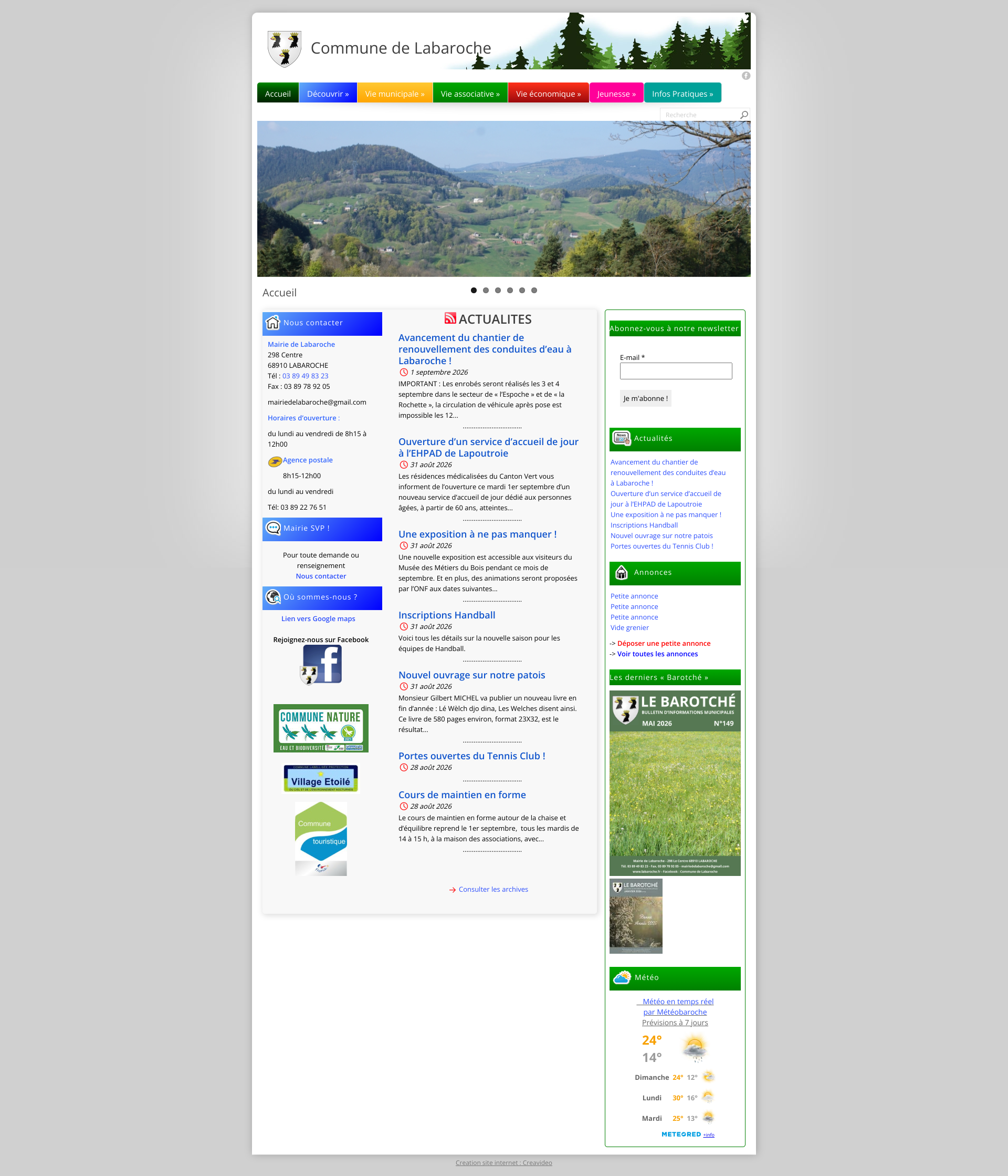 Aperçu du site