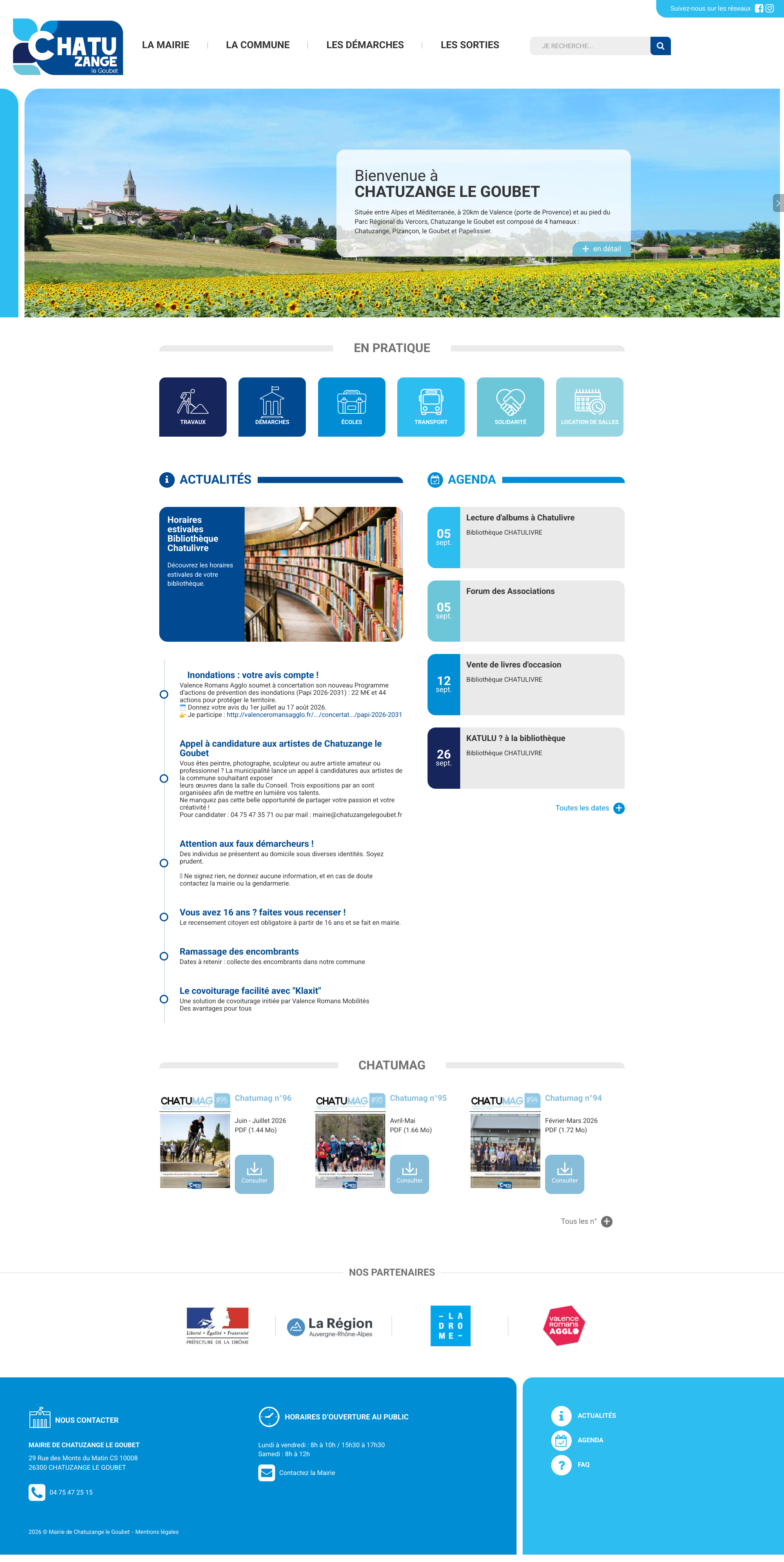 Aperçu du site