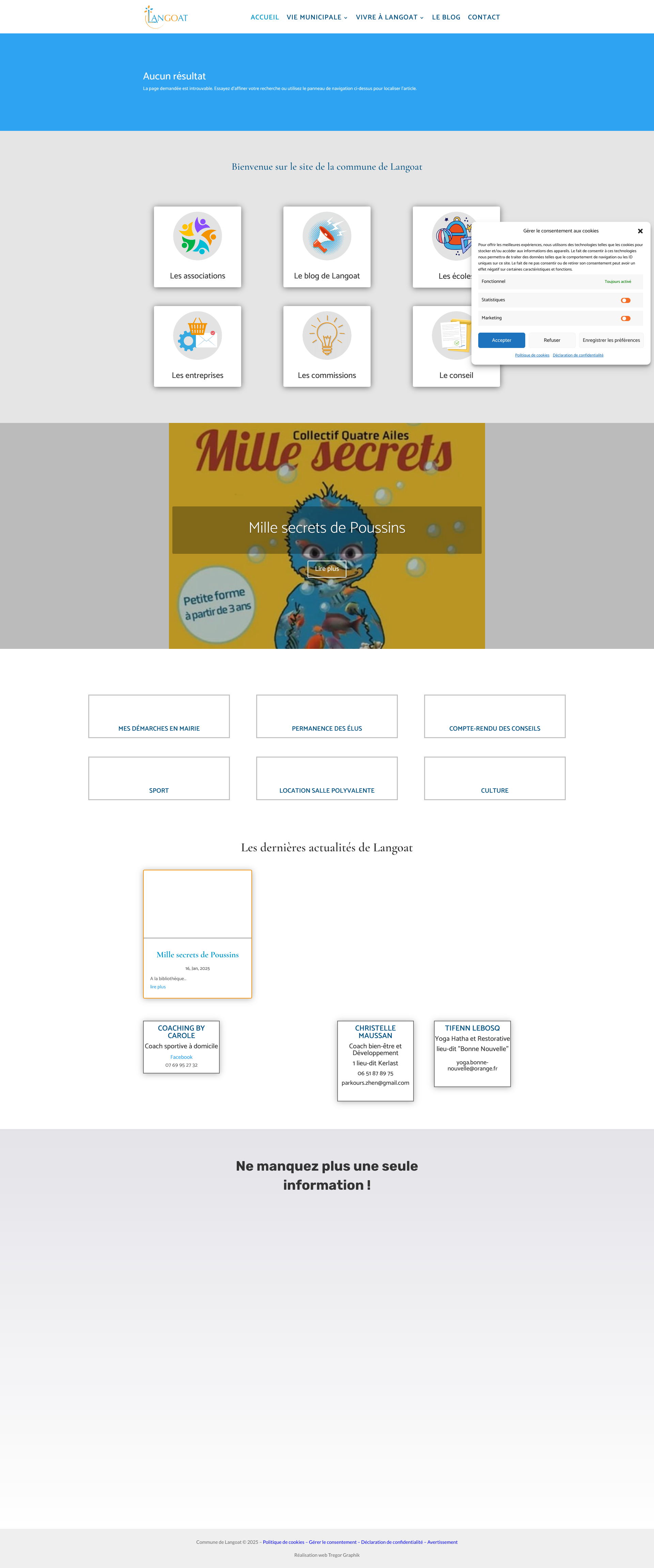Aperçu du site