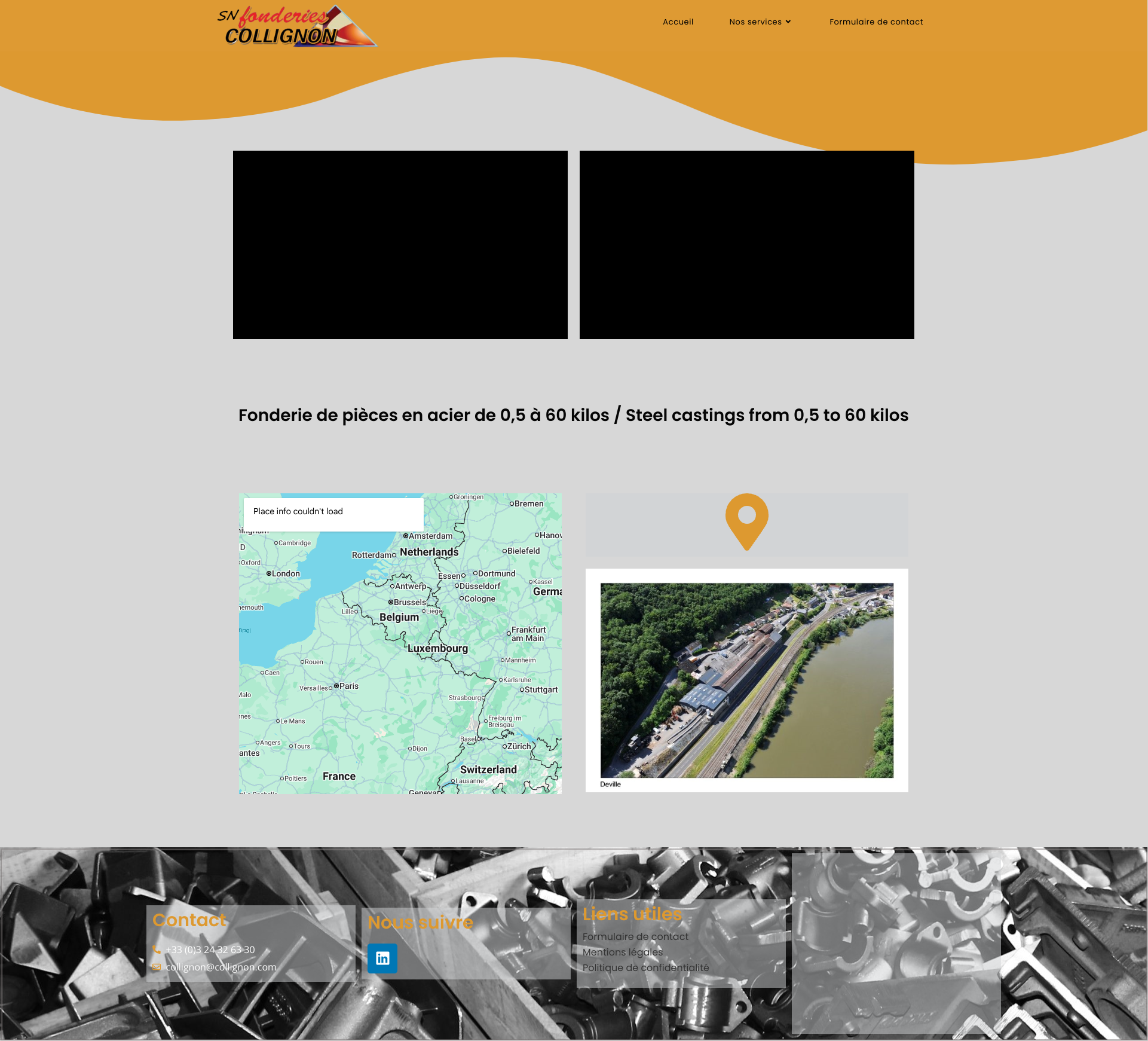 Aperçu du site