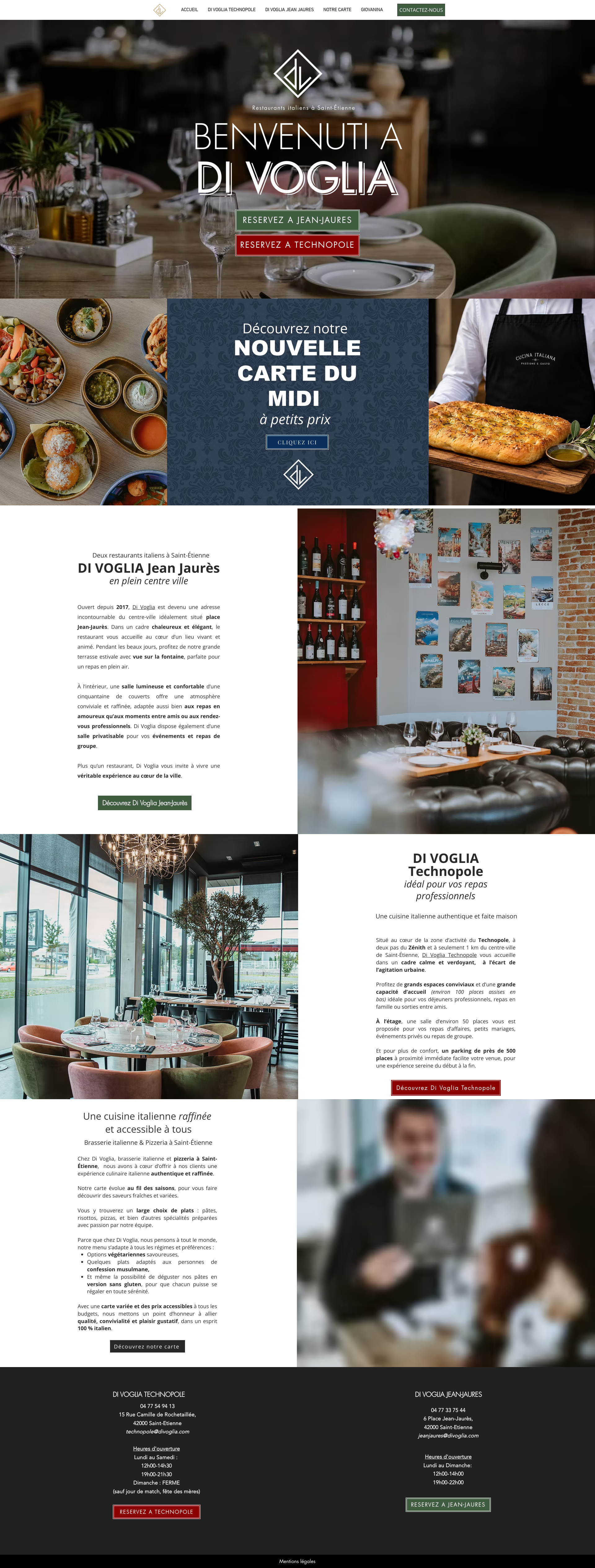Aperçu du site