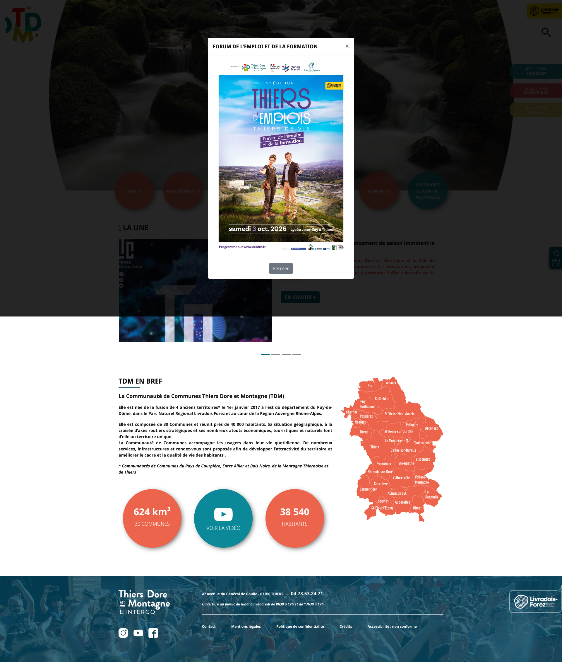 Aperçu du site