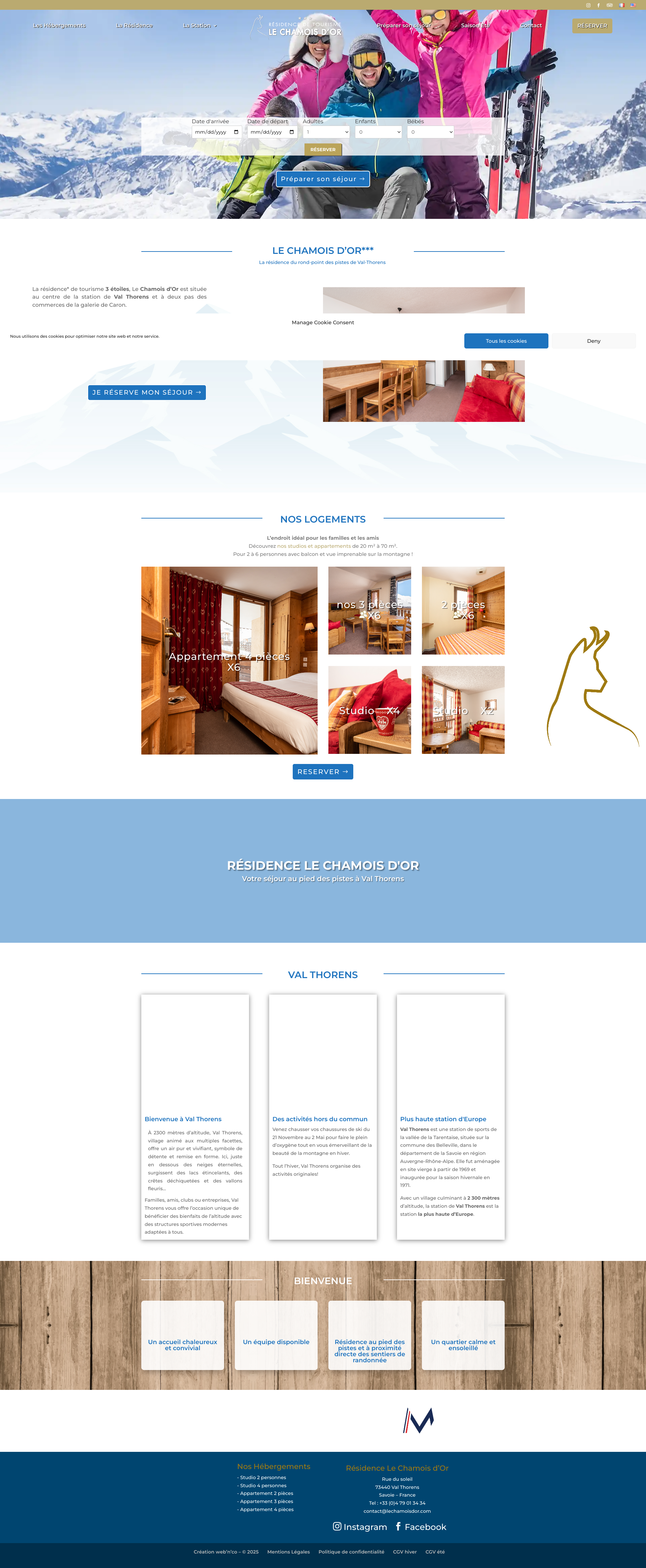 Aperçu du site