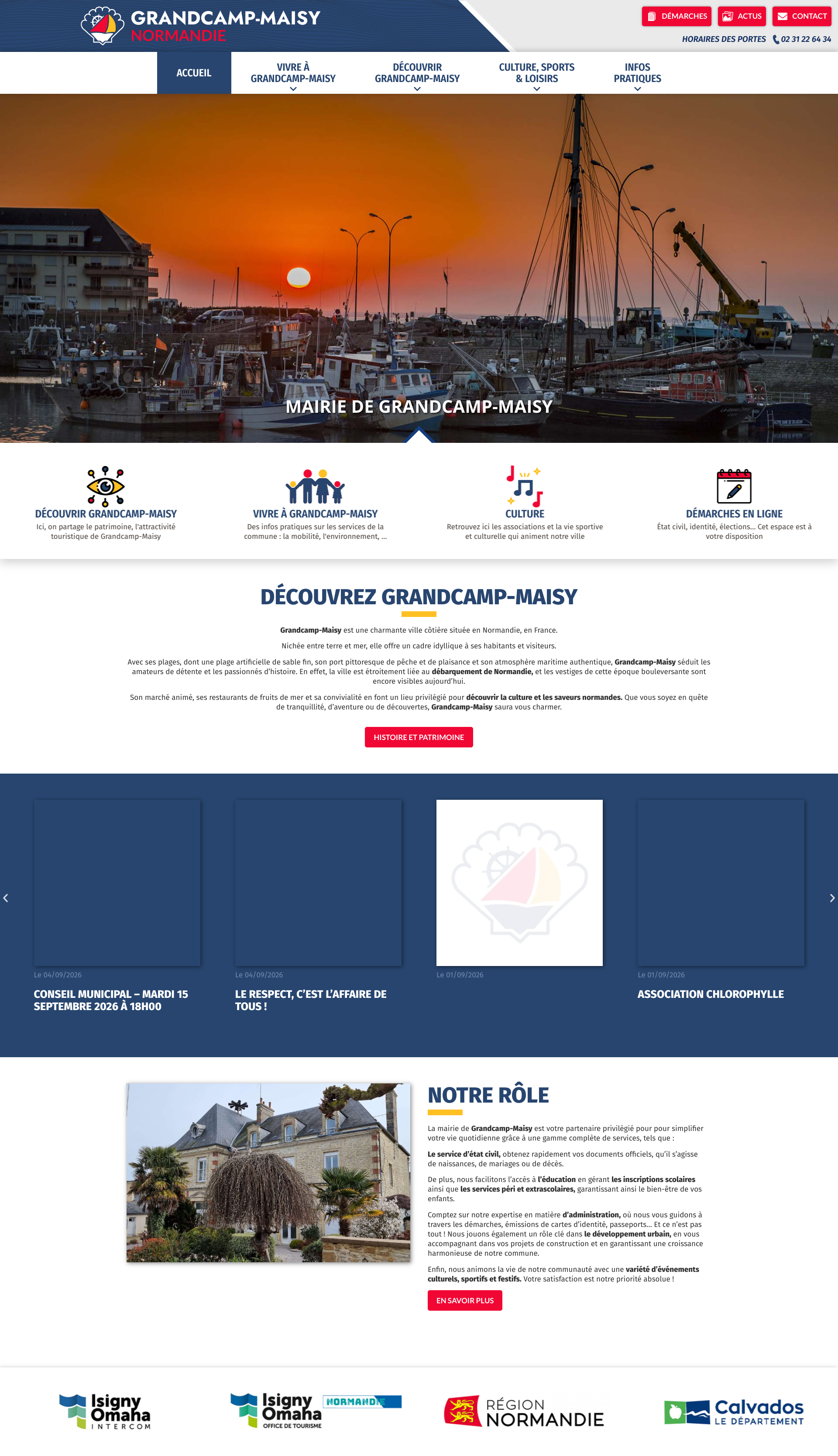 Aperçu du site