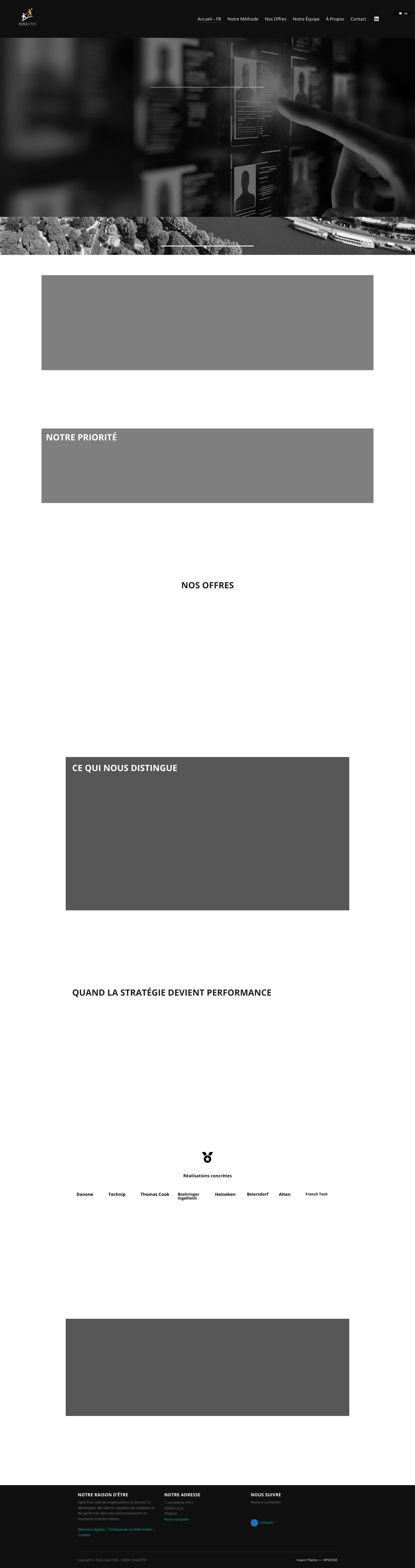 Aperçu du site