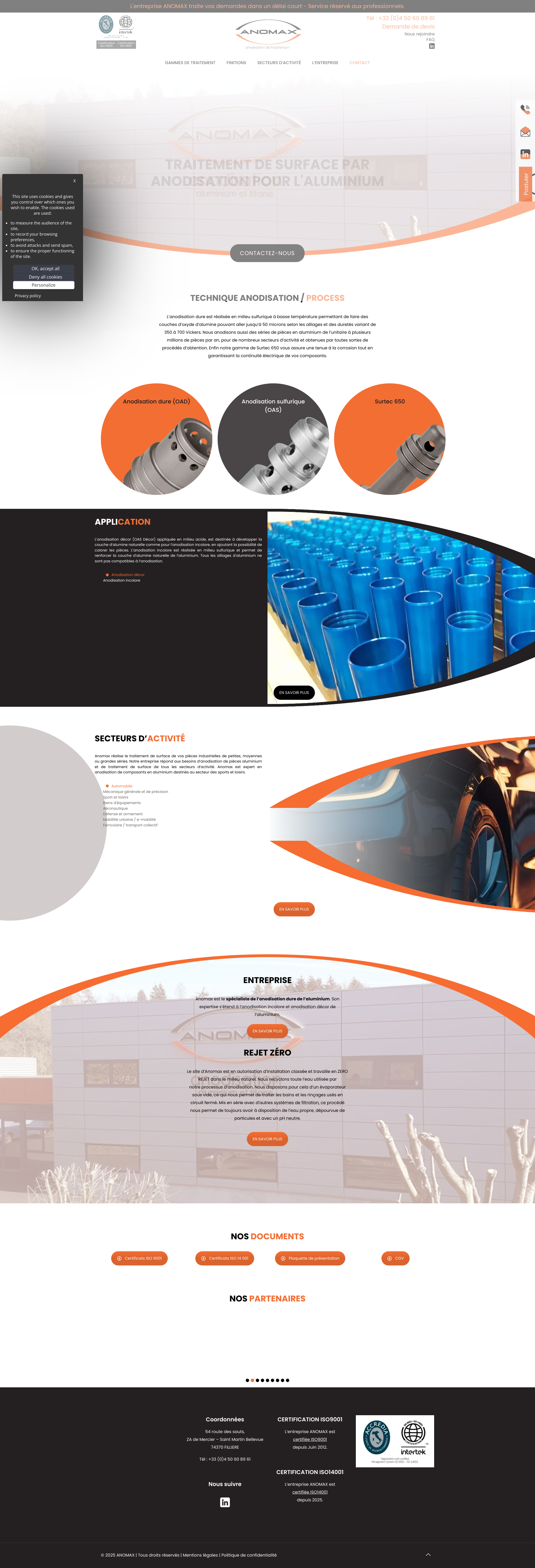 Aperçu du site