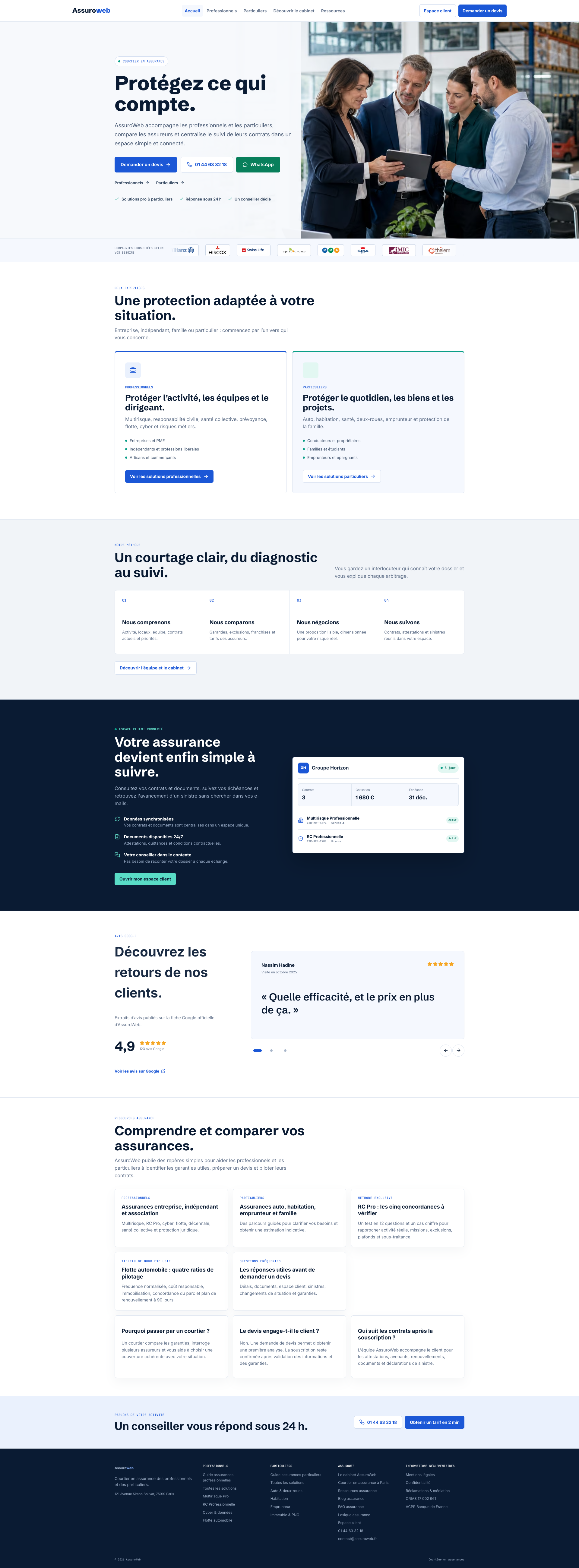 Aperçu du site