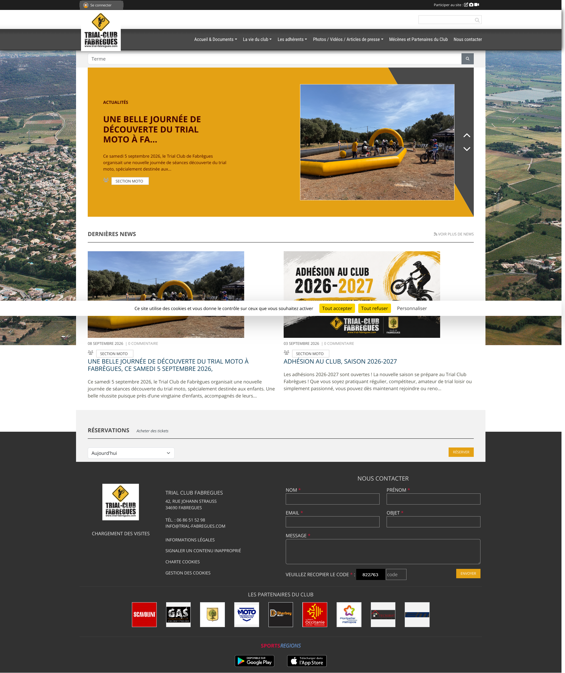Aperçu du site