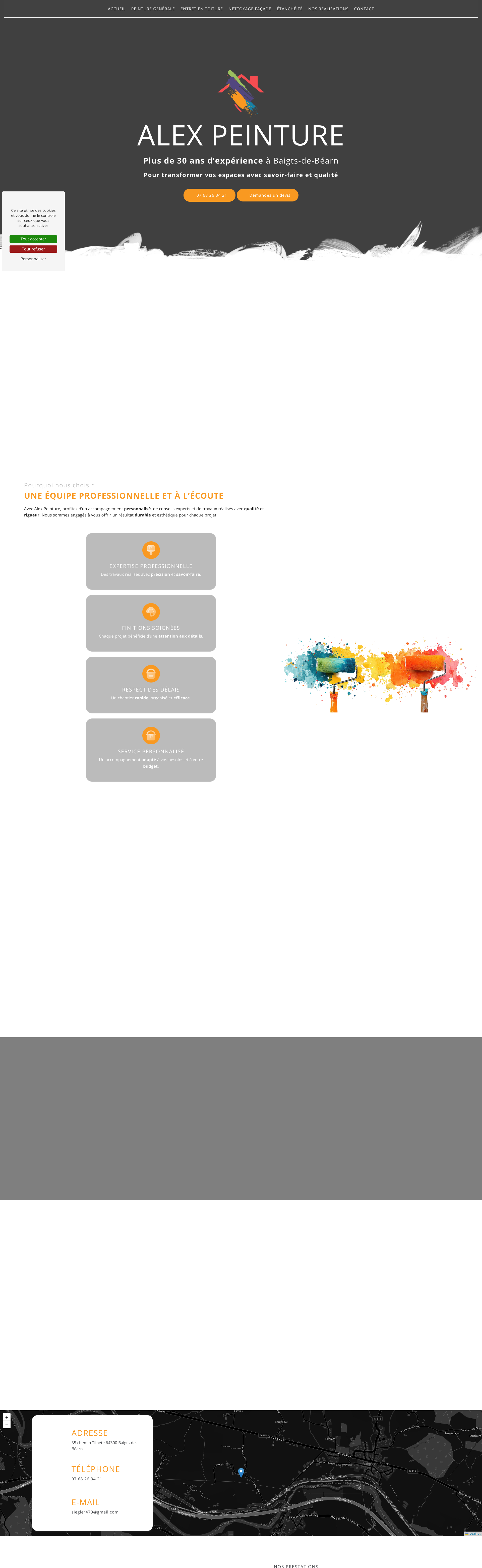 Aperçu du site