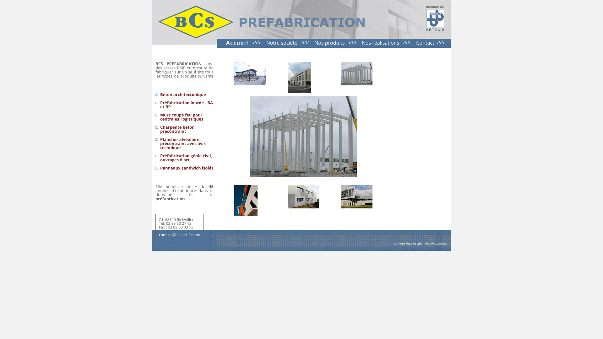 Aperçu du site