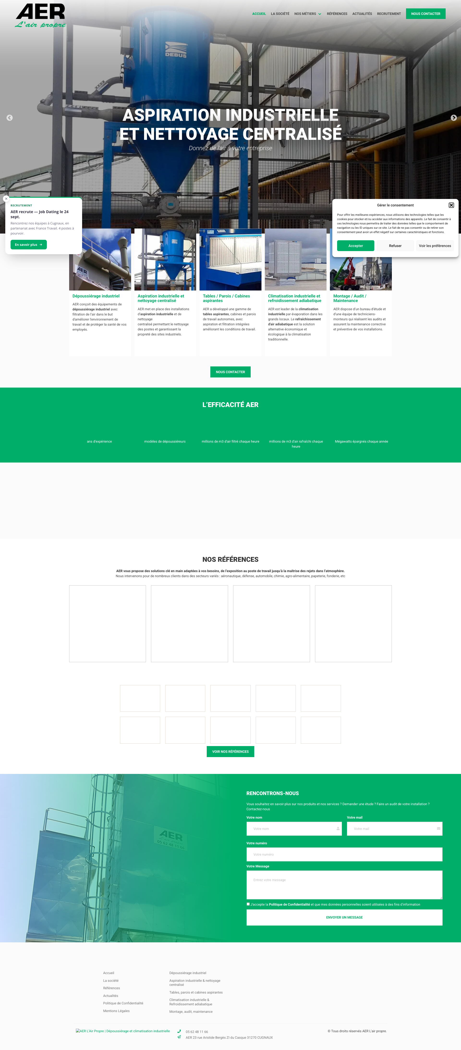 Aperçu du site