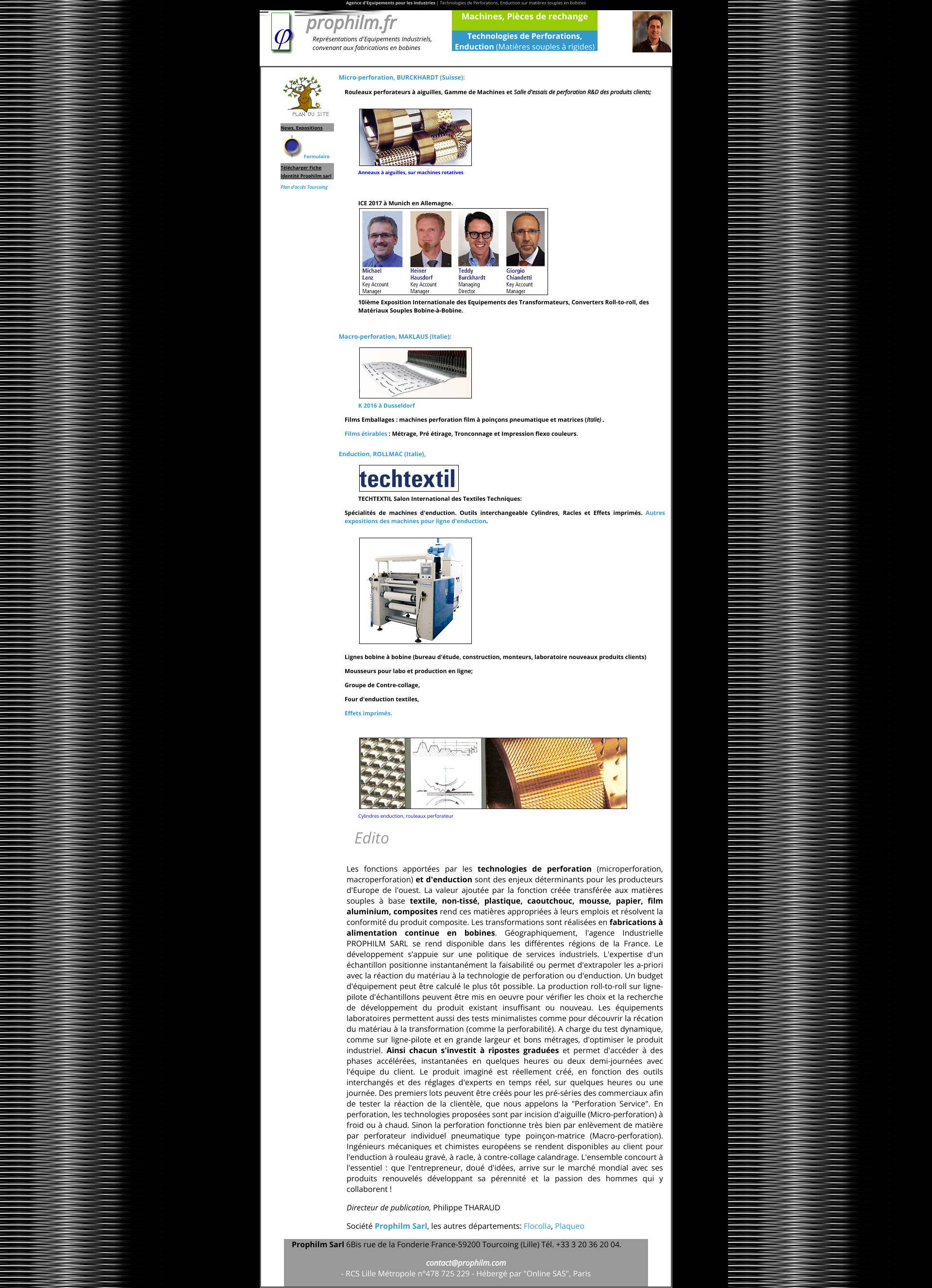 Aperçu du site