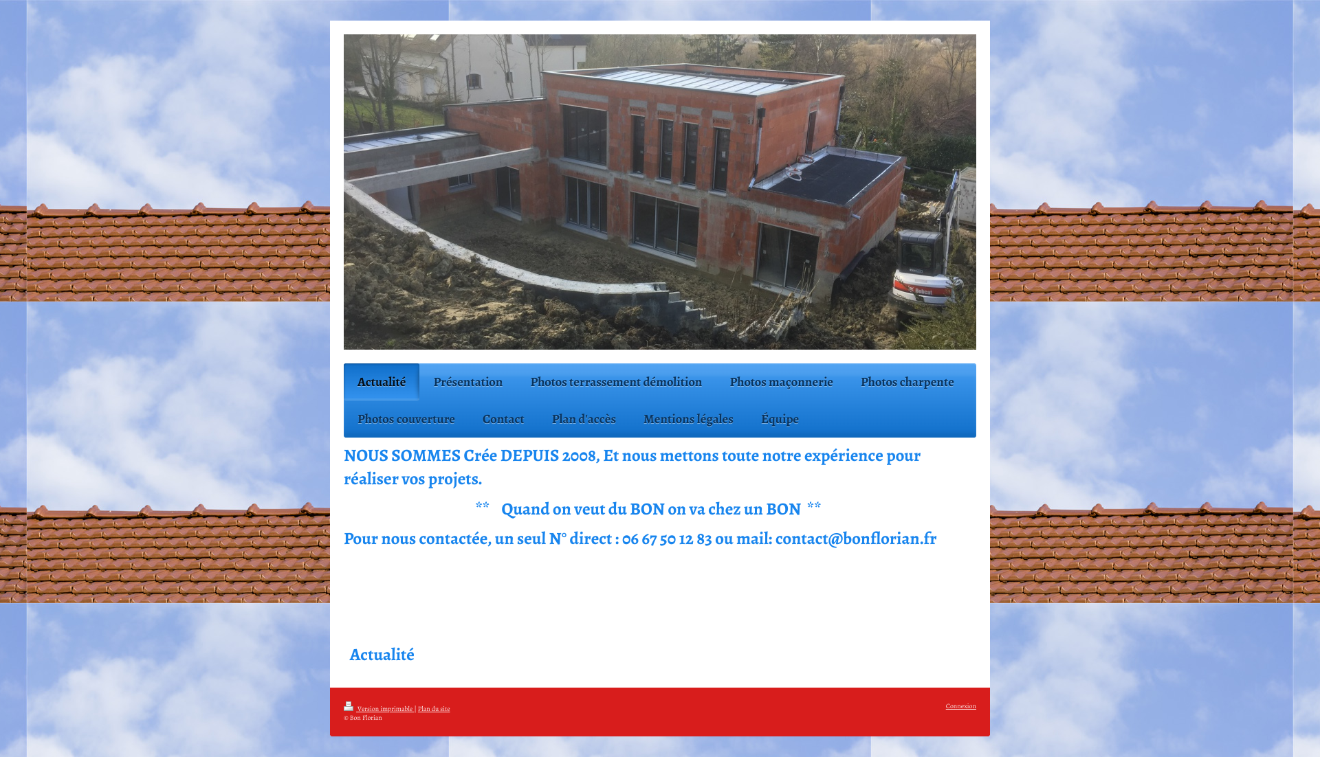Aperçu du site