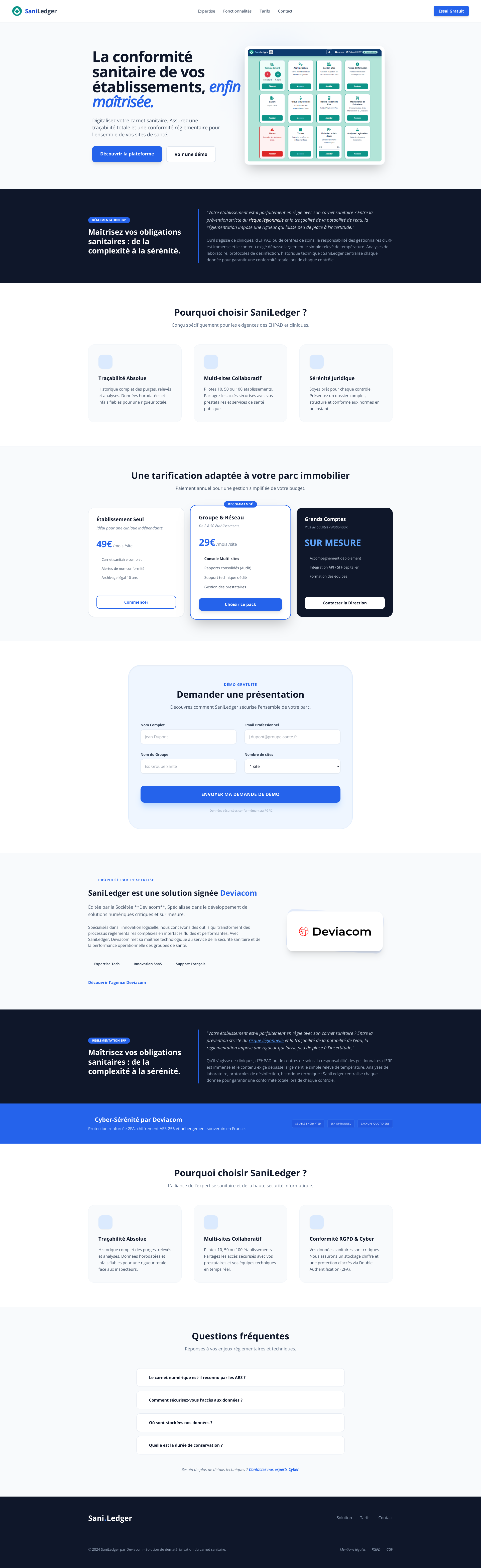 Aperçu du site