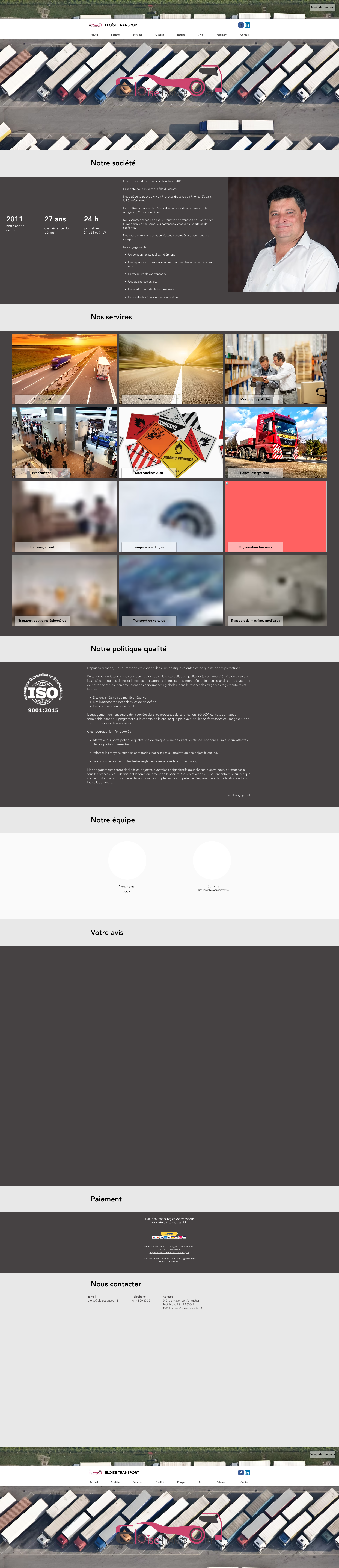 Aperçu du site