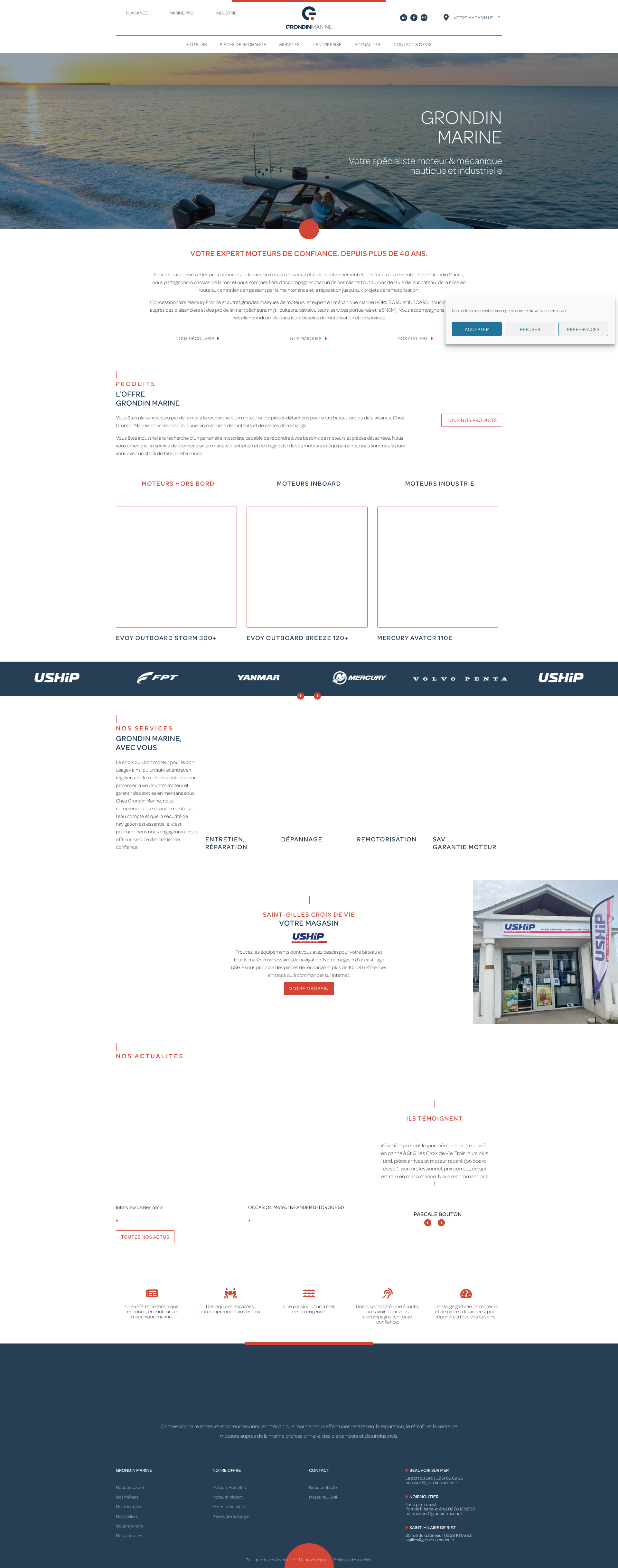 Aperçu du site