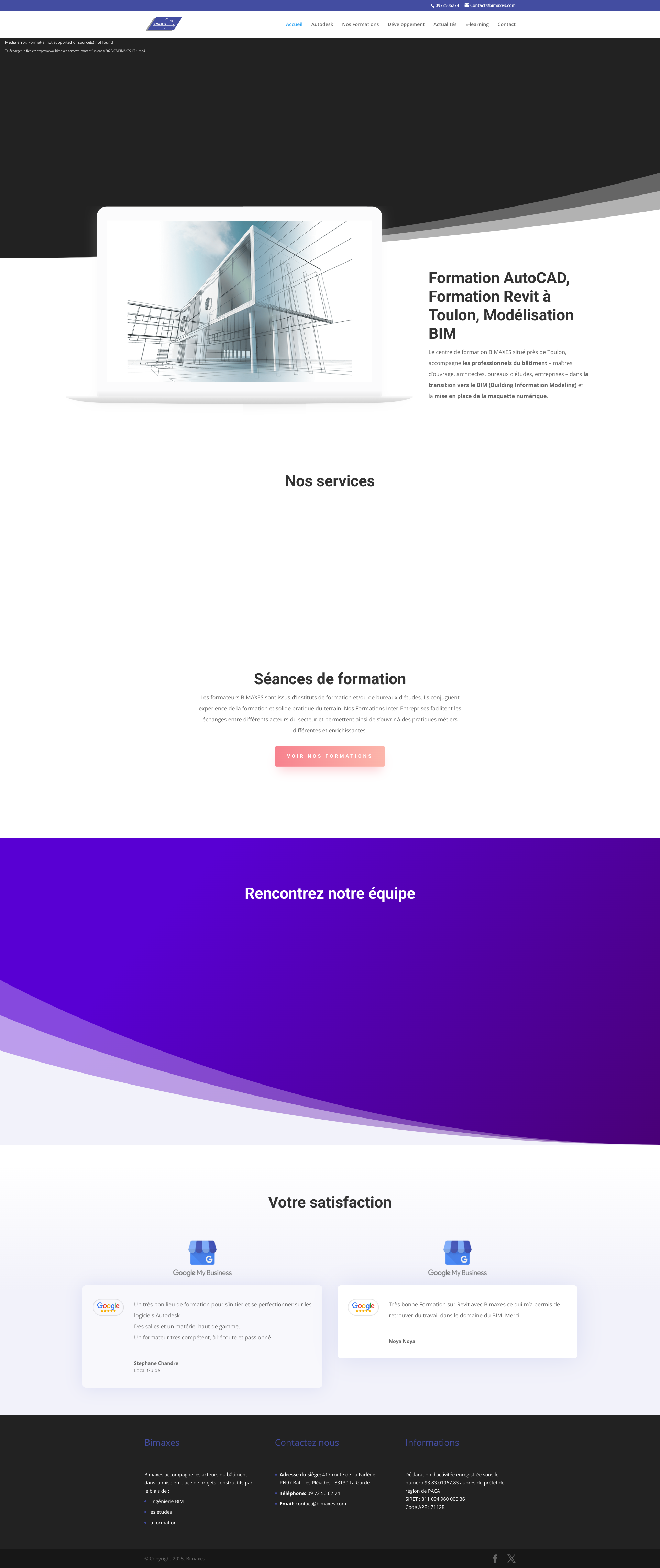Aperçu du site