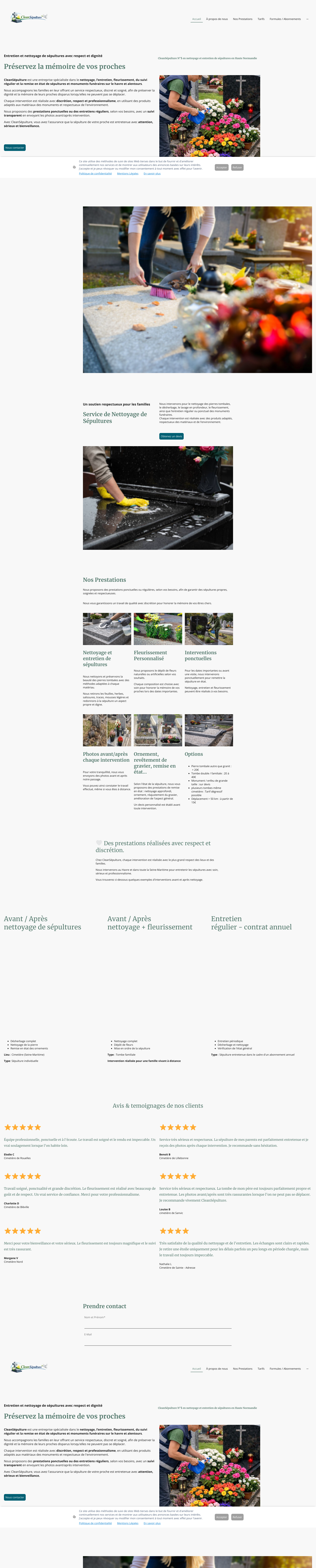 Aperçu du site
