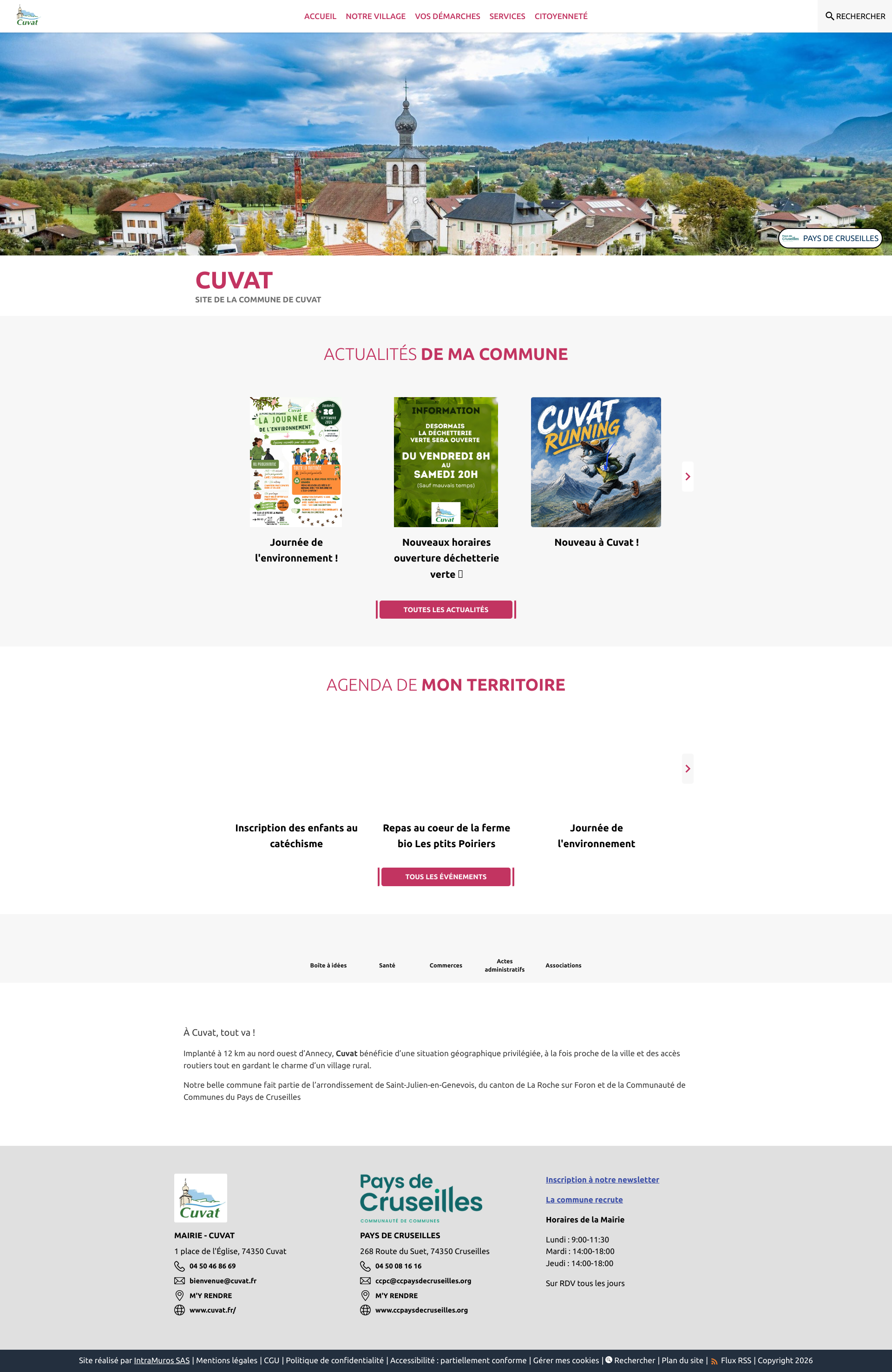 Aperçu du site