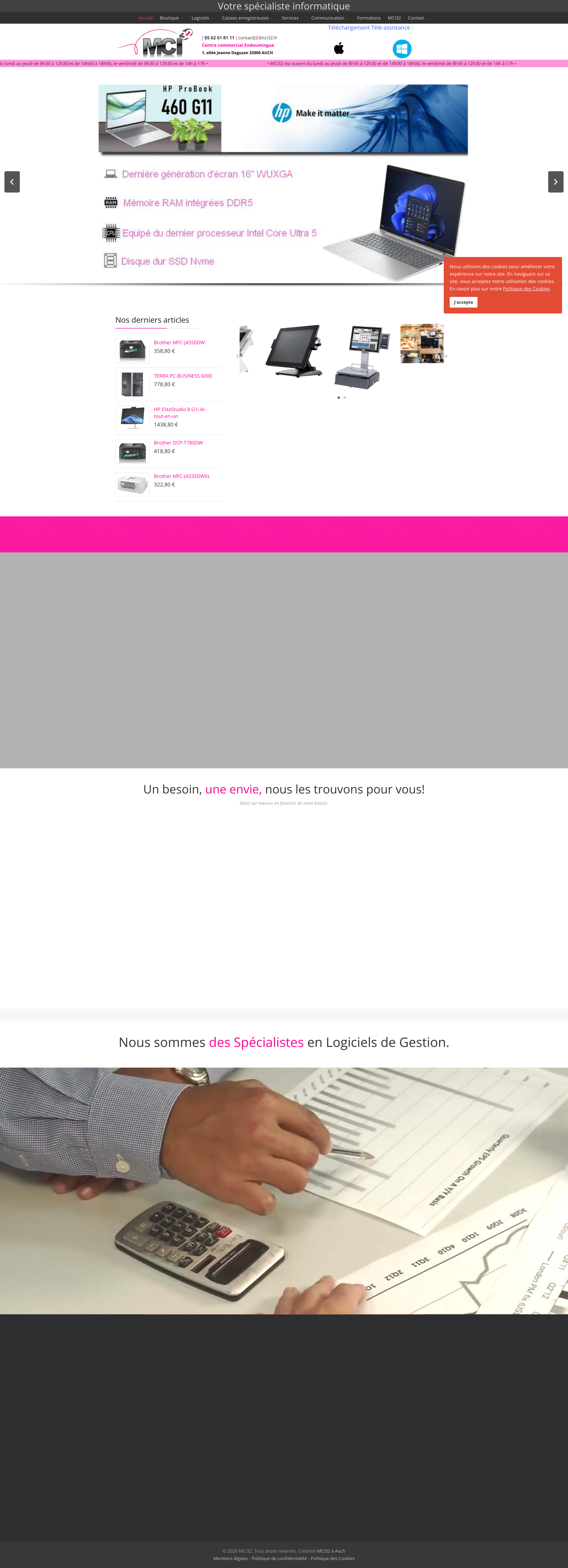 Aperçu du site