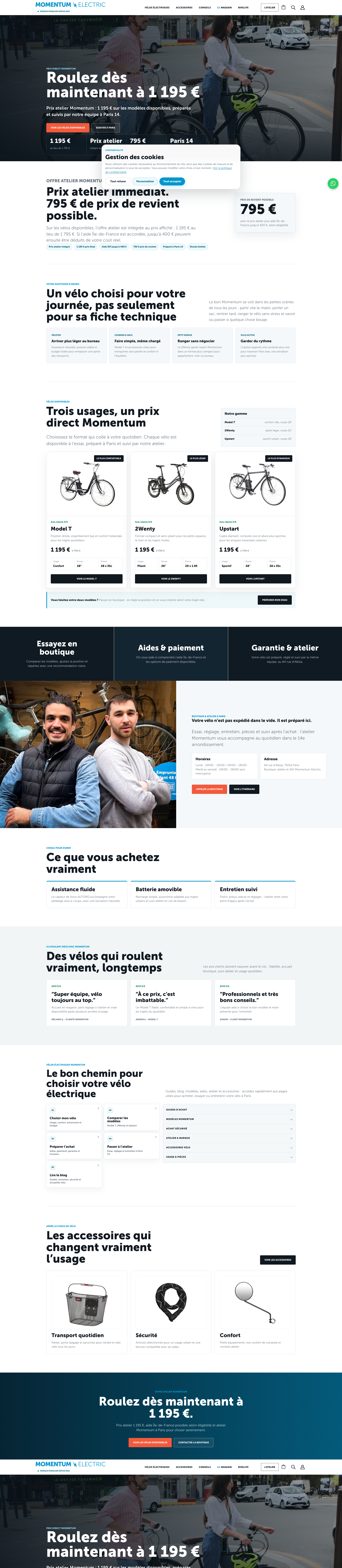 Aperçu du site