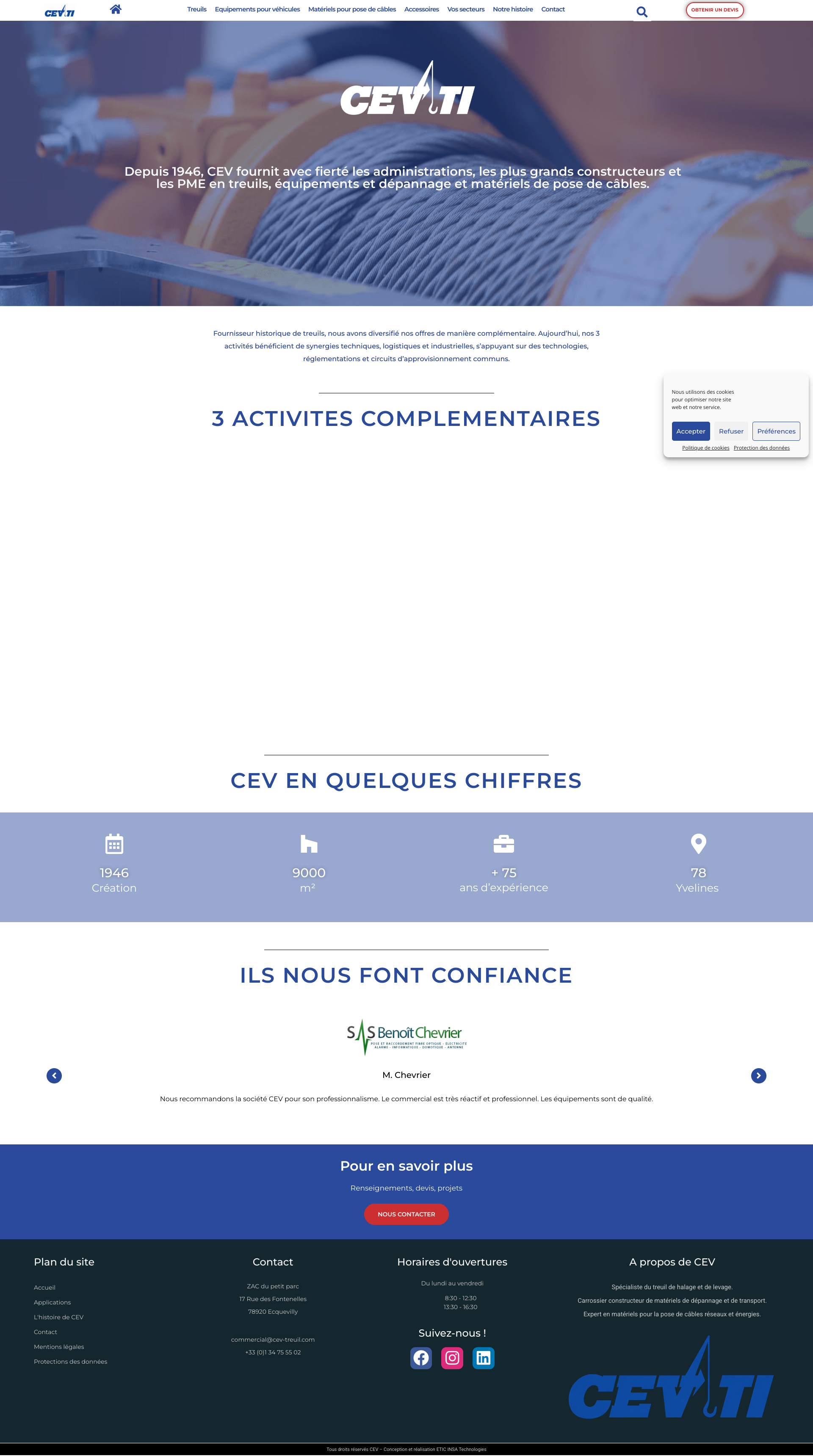 Aperçu du site