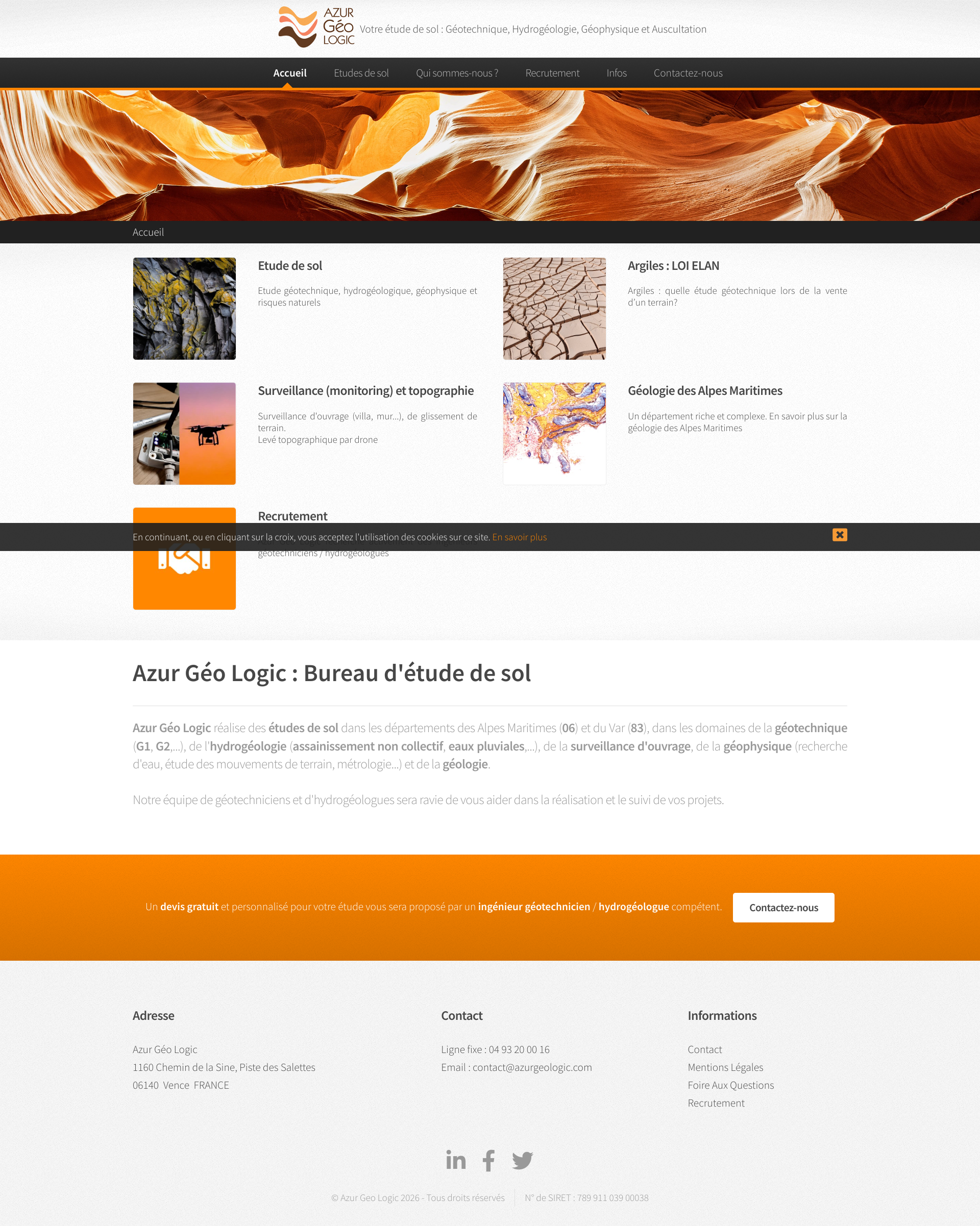 Aperçu du site