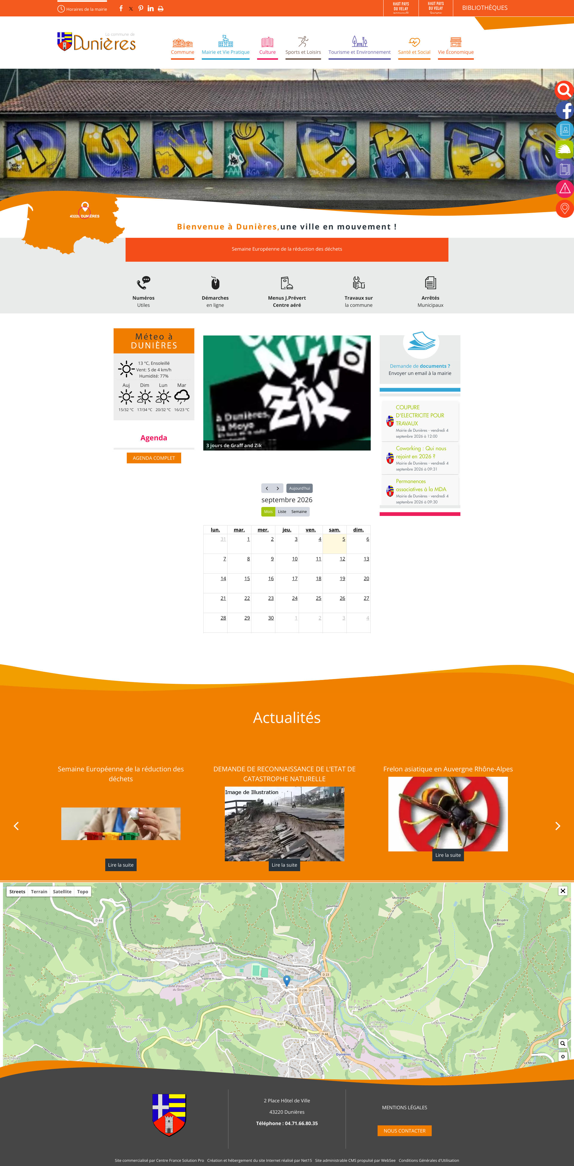 Aperçu du site