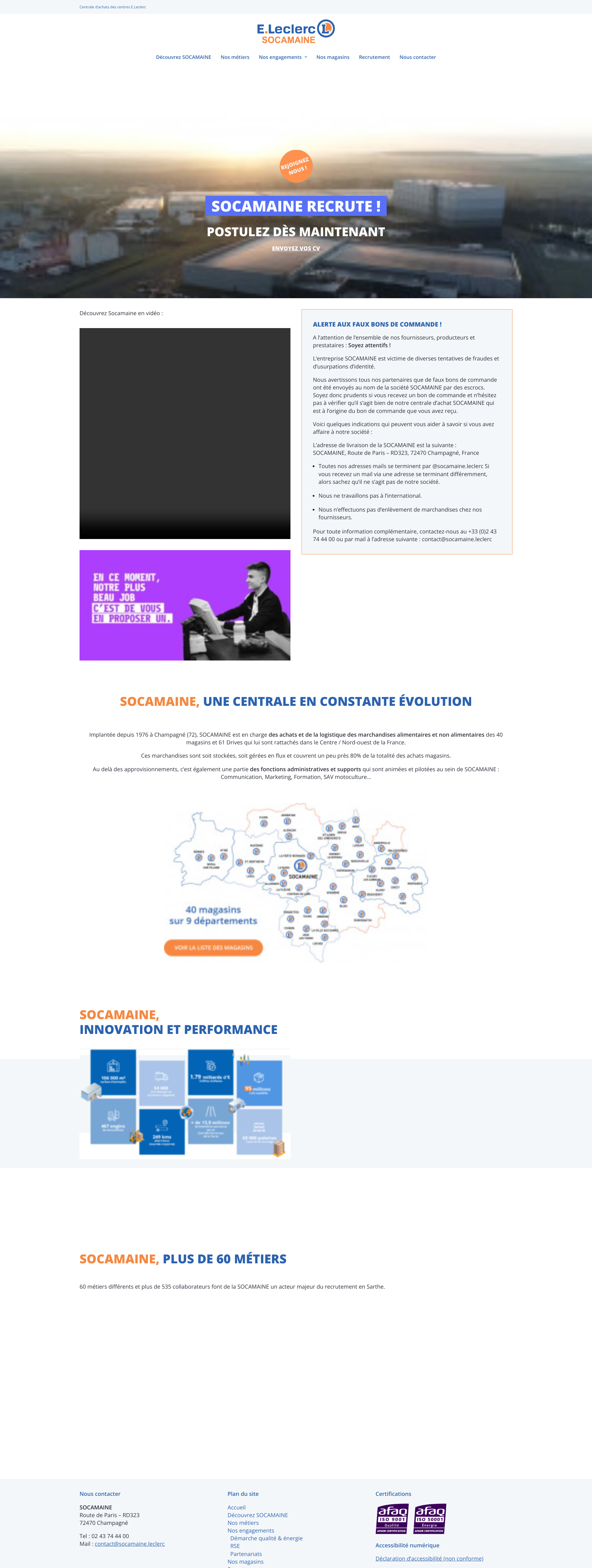 Aperçu du site
