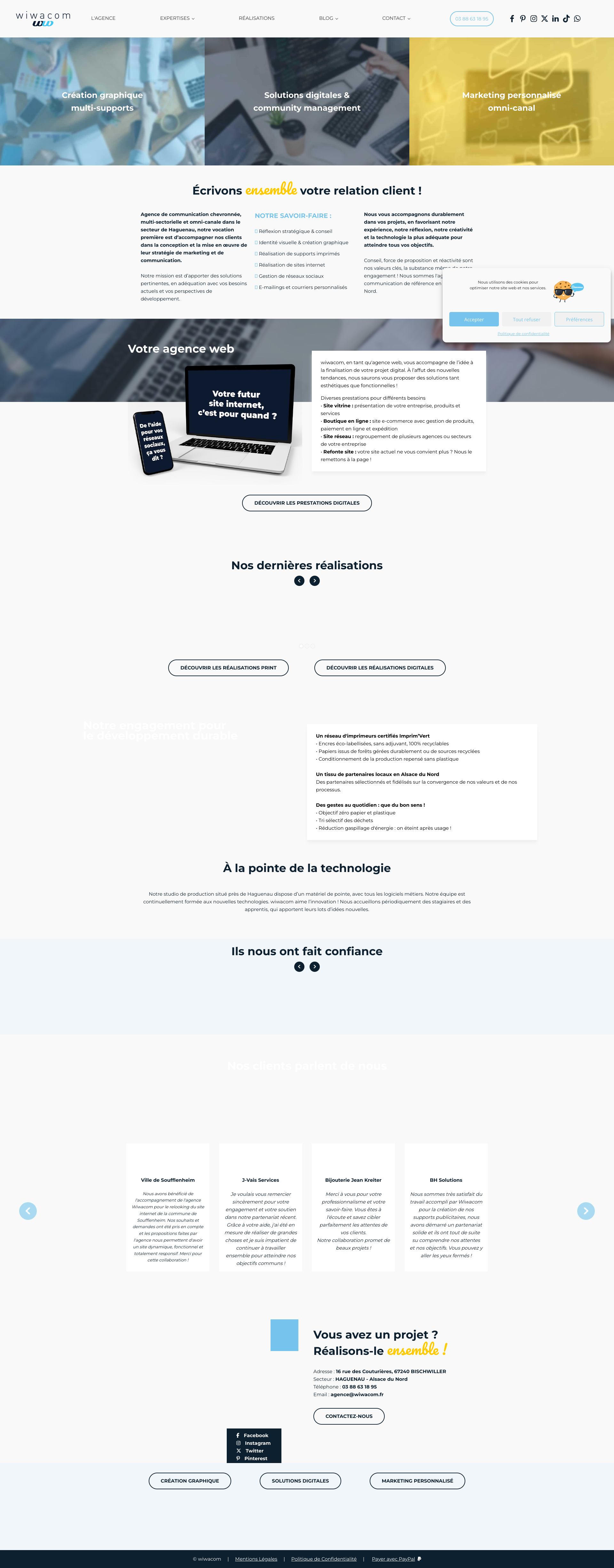 Aperçu du site