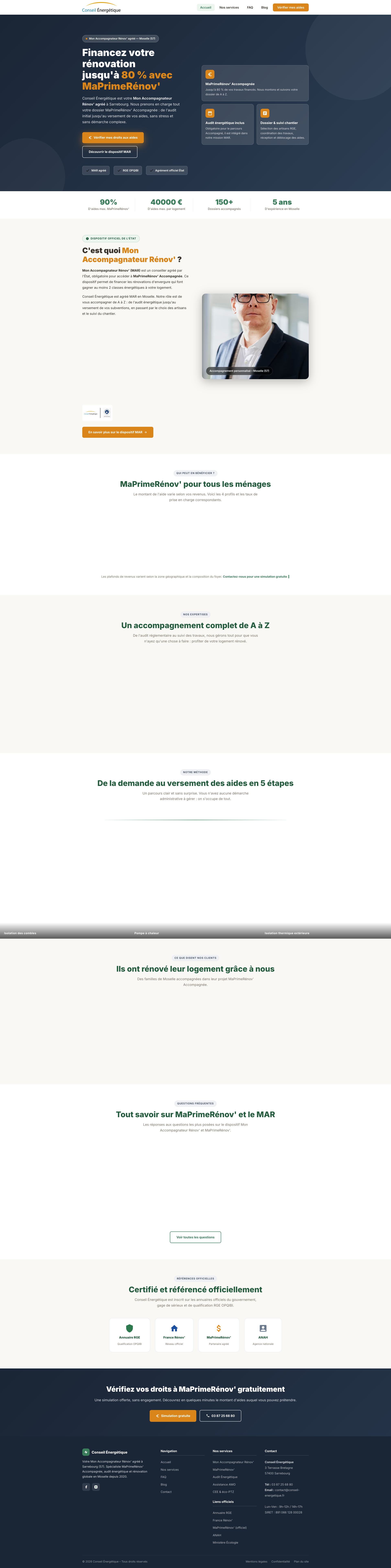 Aperçu du site