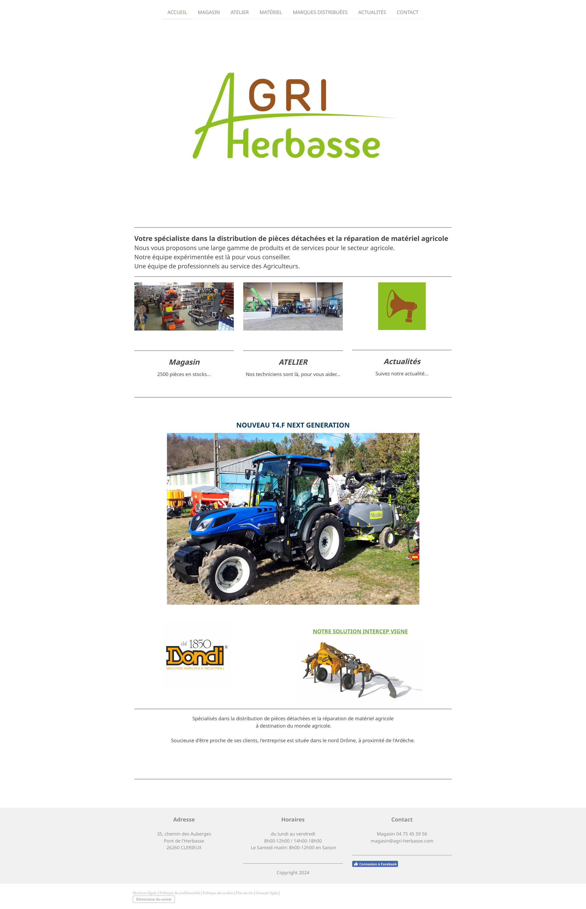 Aperçu du site