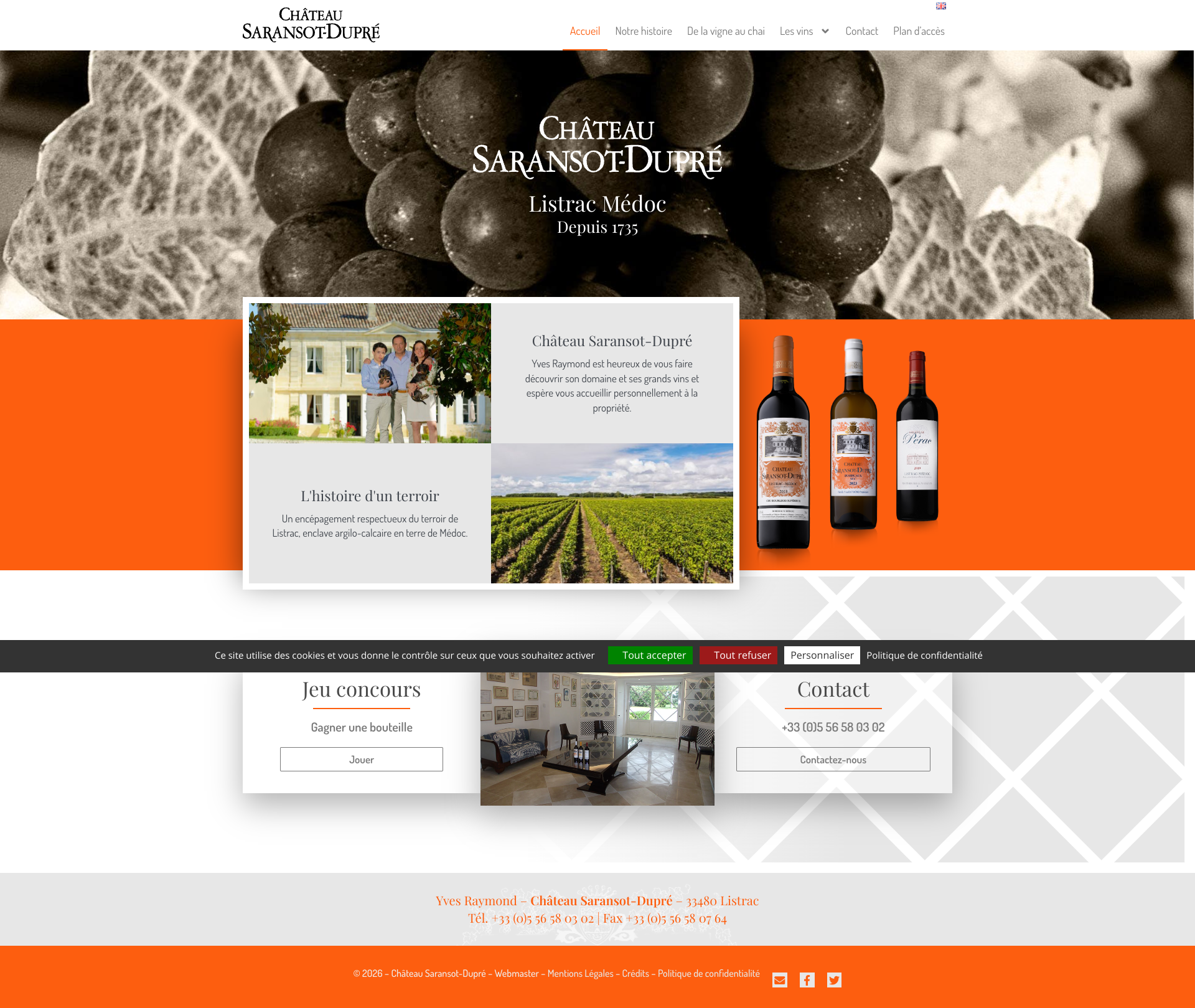 Aperçu du site