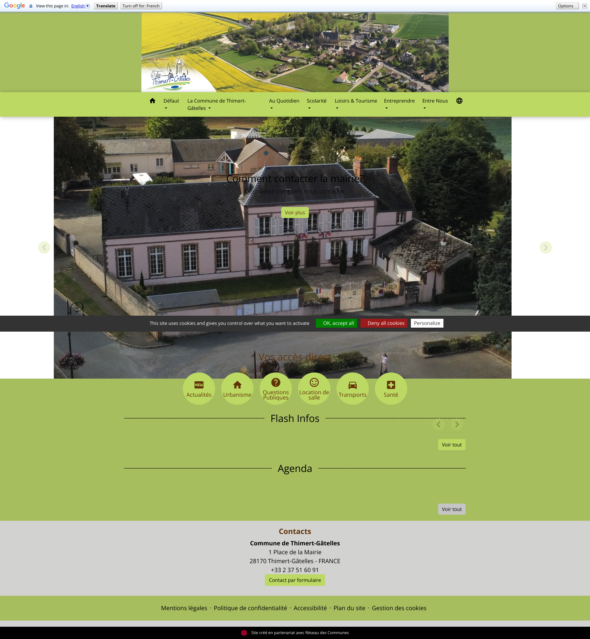 Aperçu du site