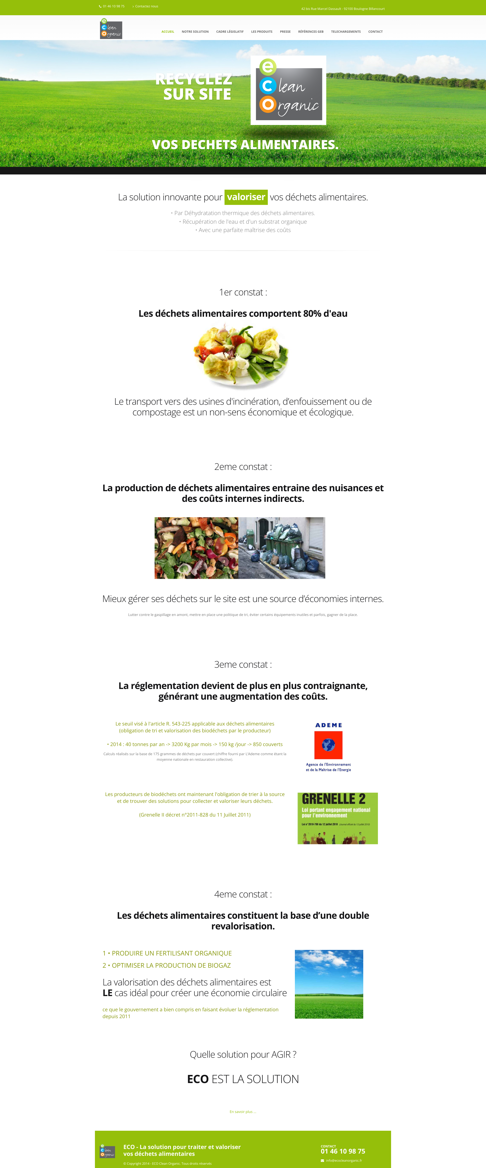 Aperçu du site