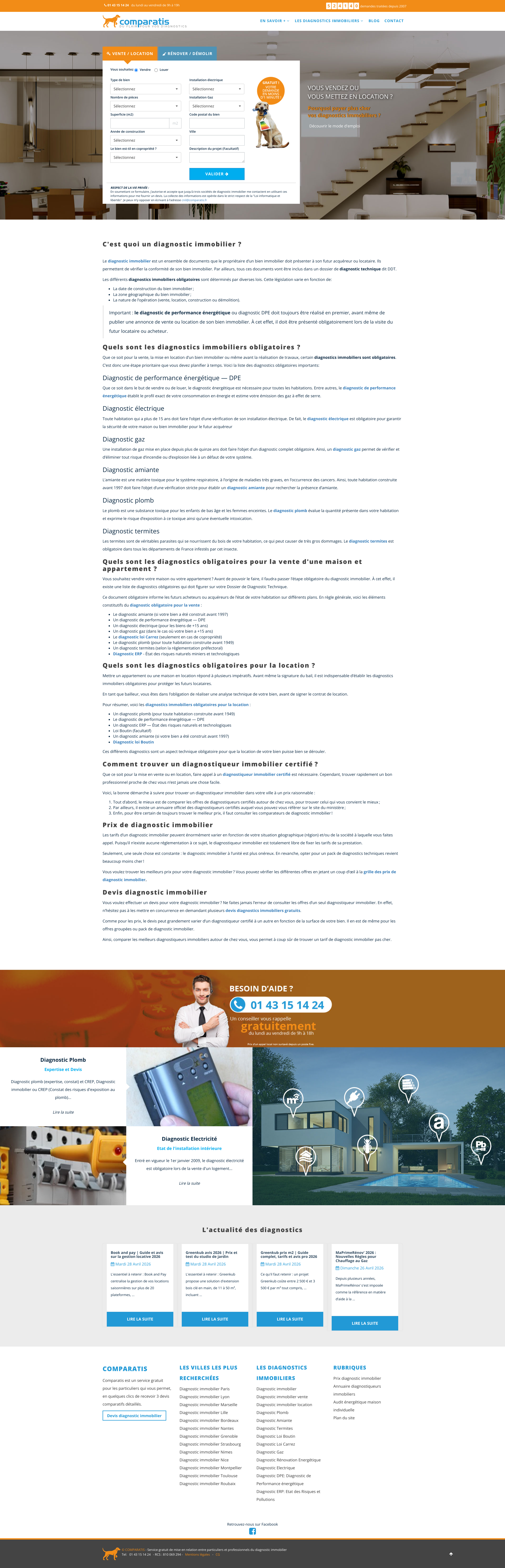 Aperçu du site