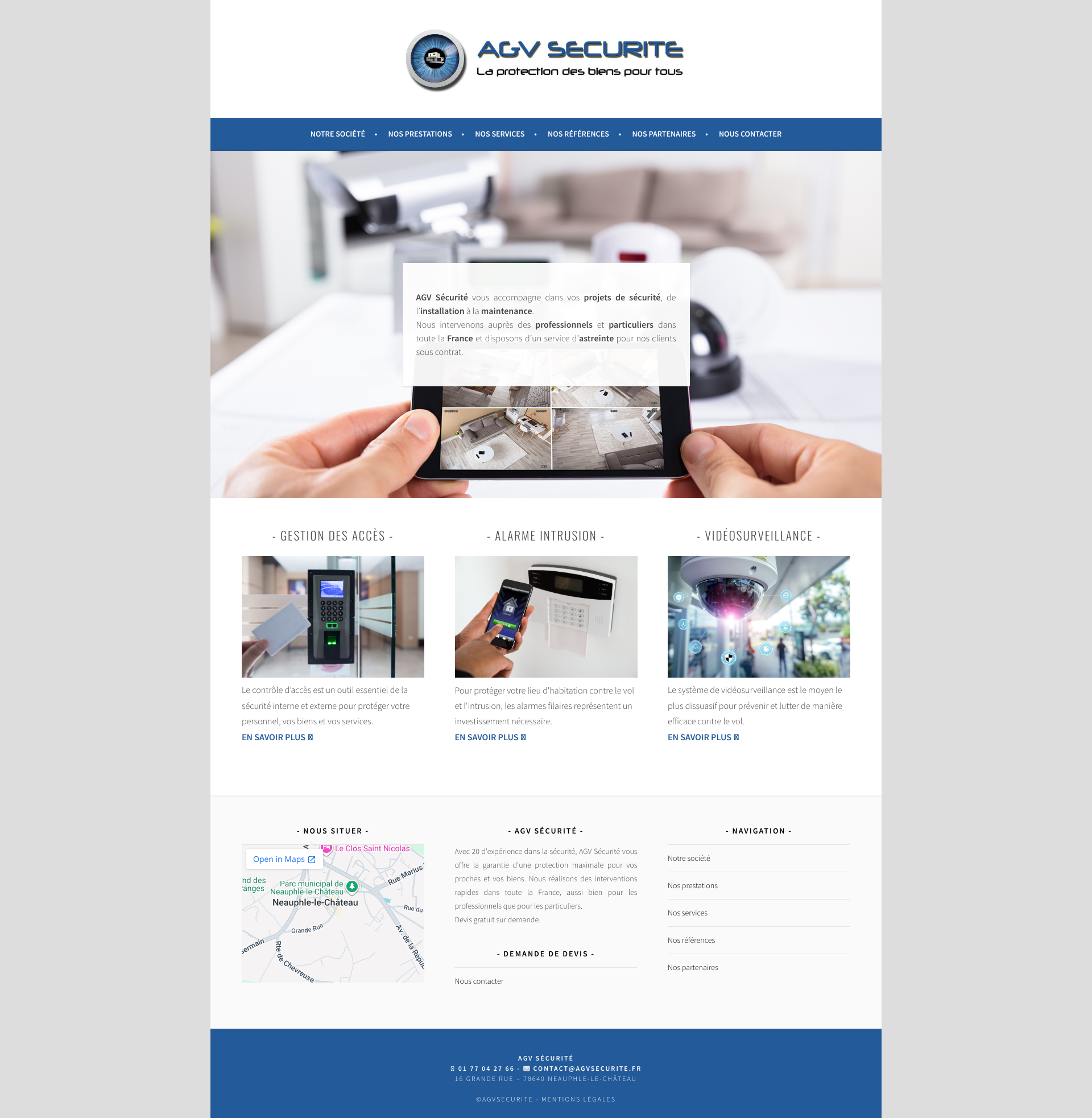 Aperçu du site