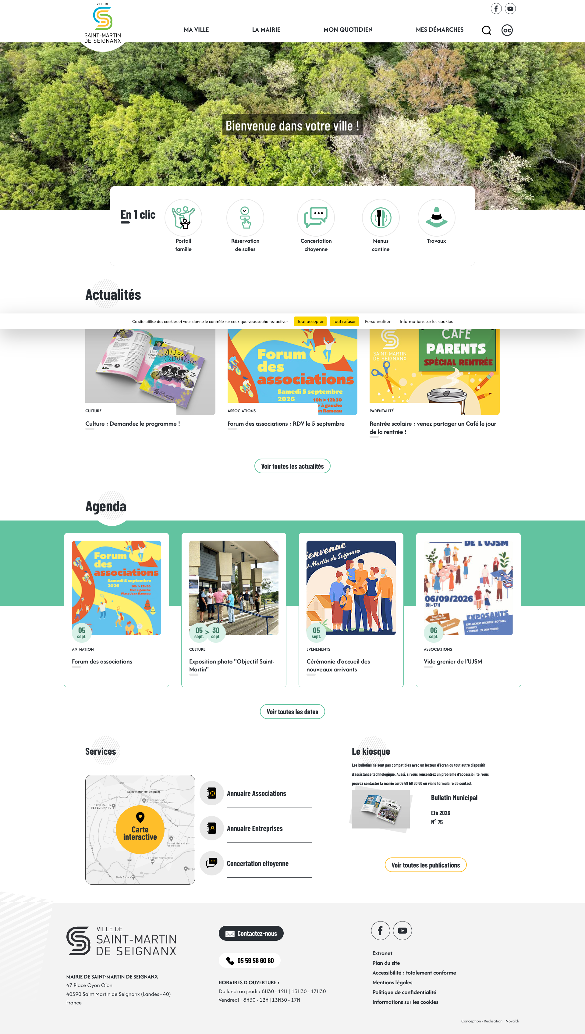 Aperçu du site