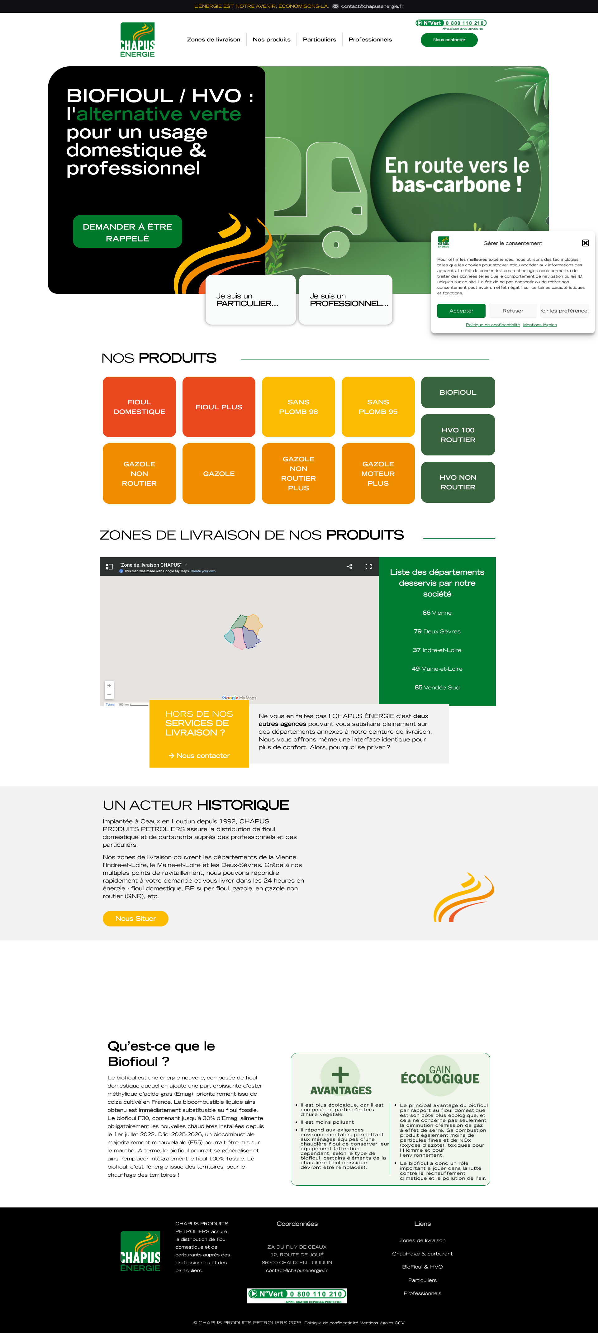 Aperçu du site